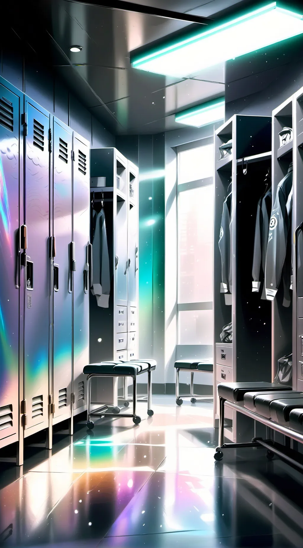 ai character: Backstage at AWE background