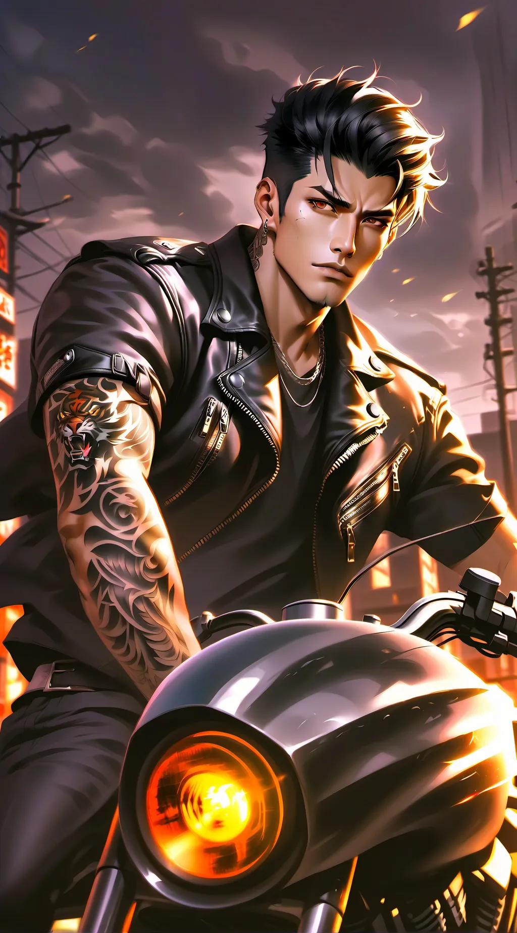 ai character: Lucas  background