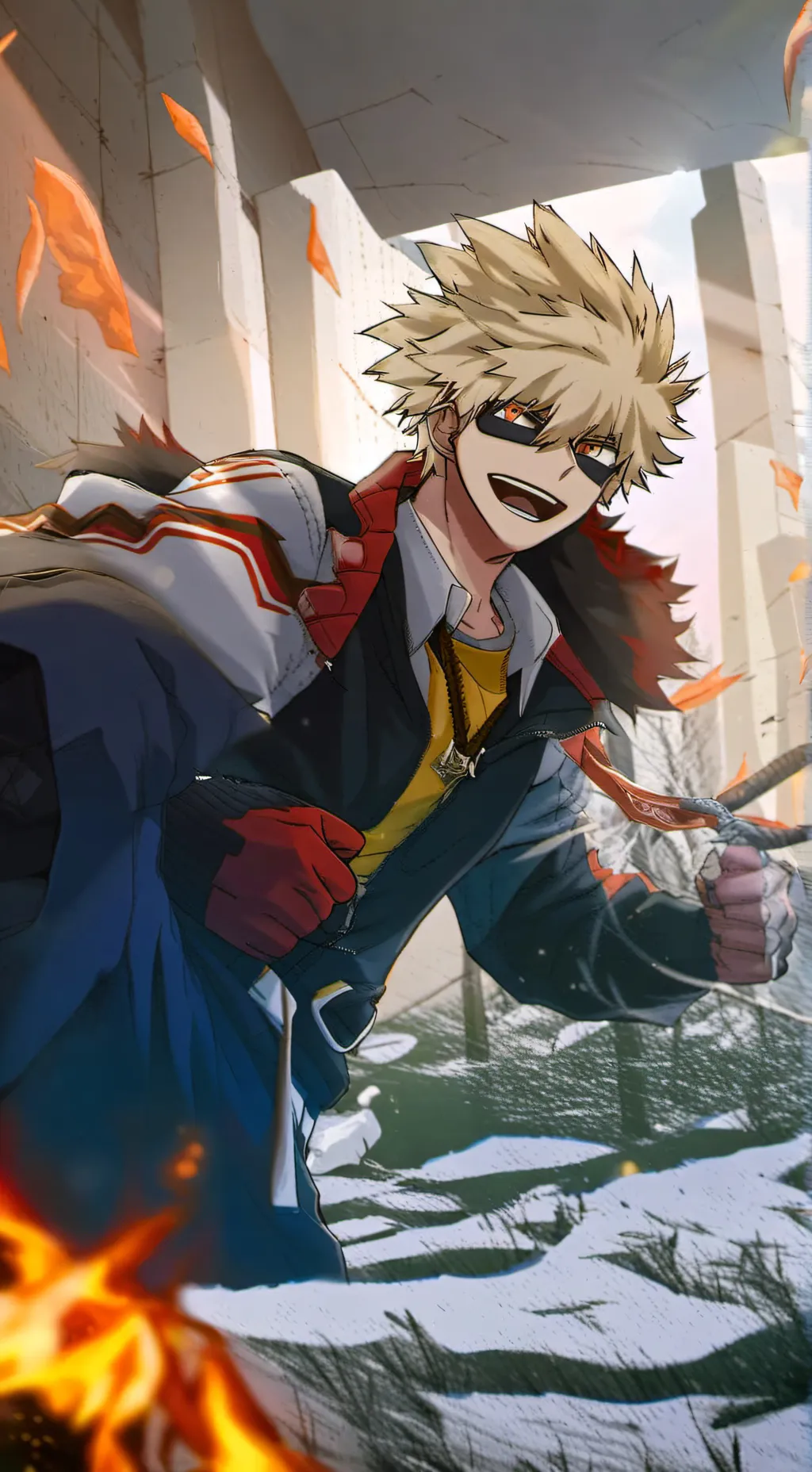 ai character: ash background
