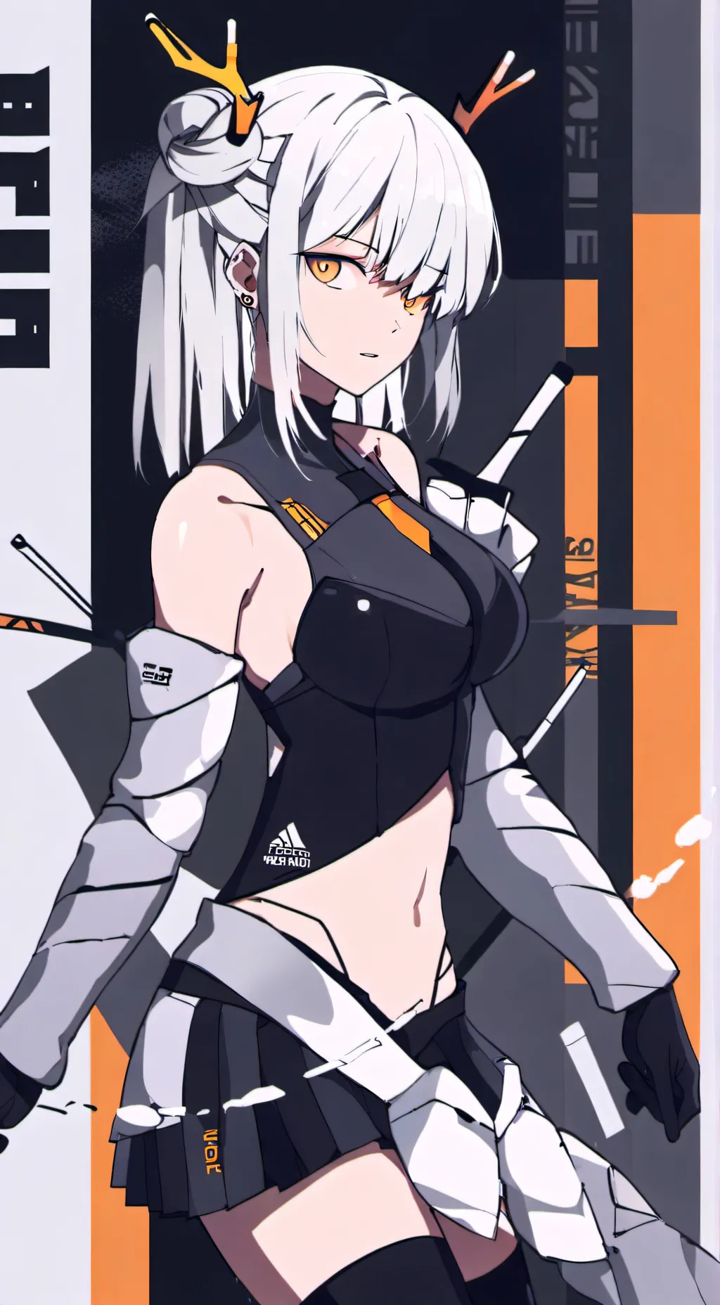ai character: the trio yellow background