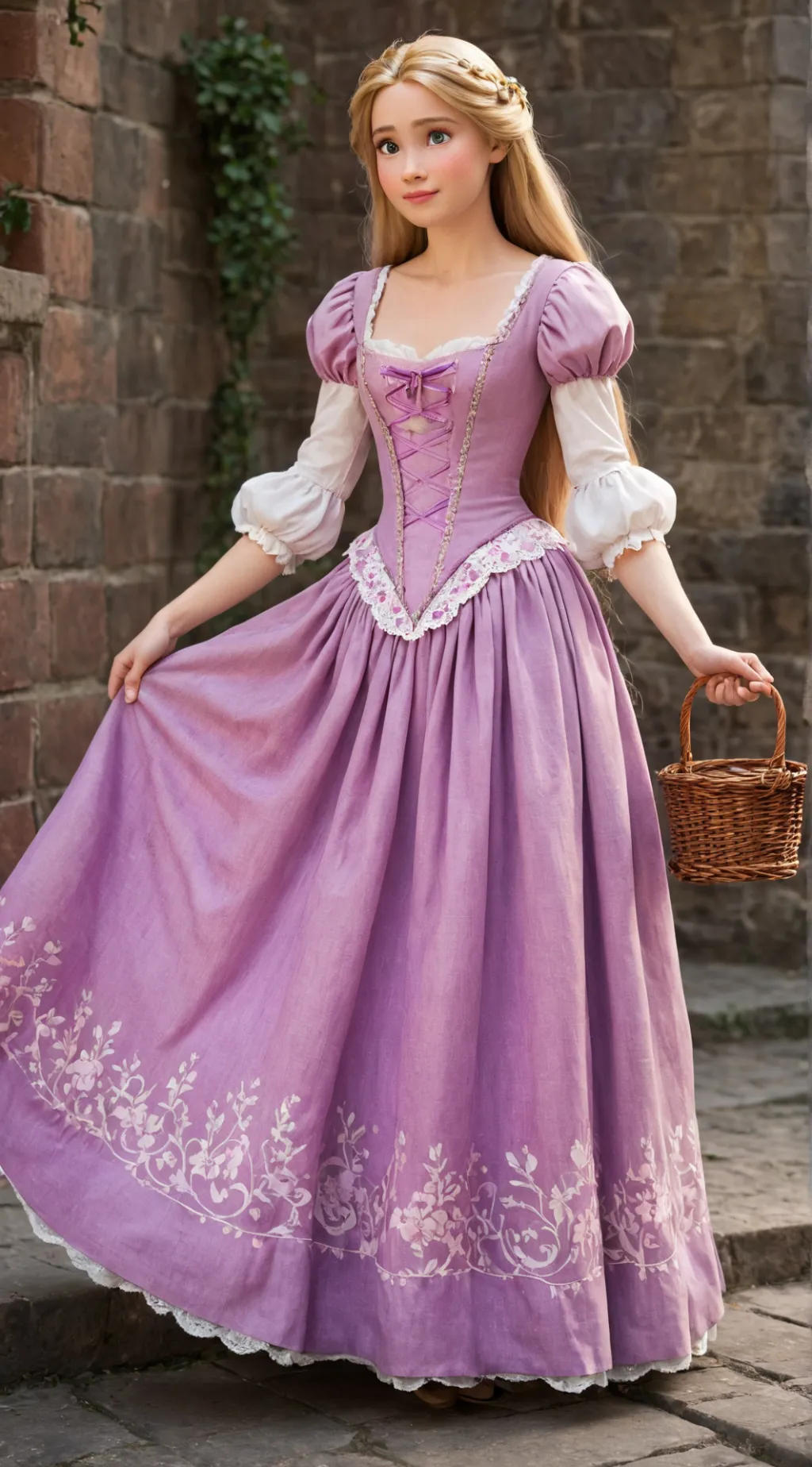 ai character: Princess Rapunzel background