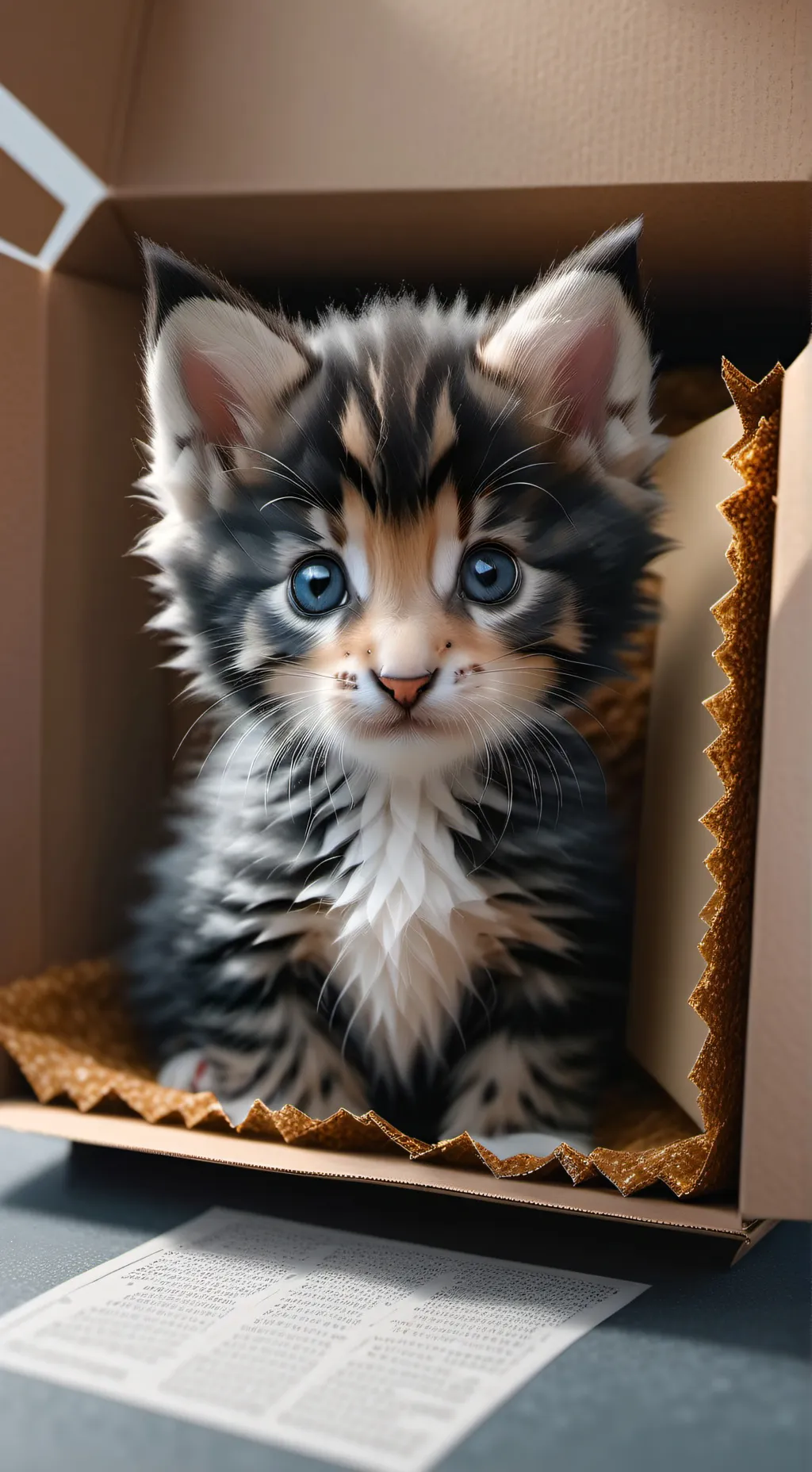 ai character: Lost Kitten background