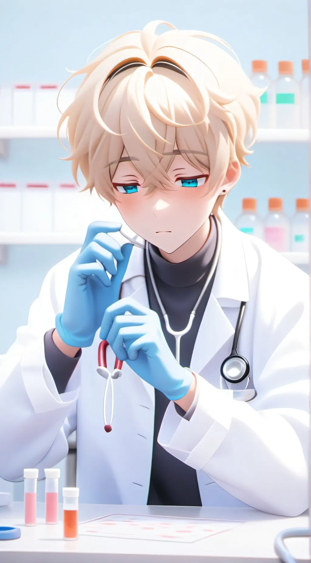 ai character: docteur  background