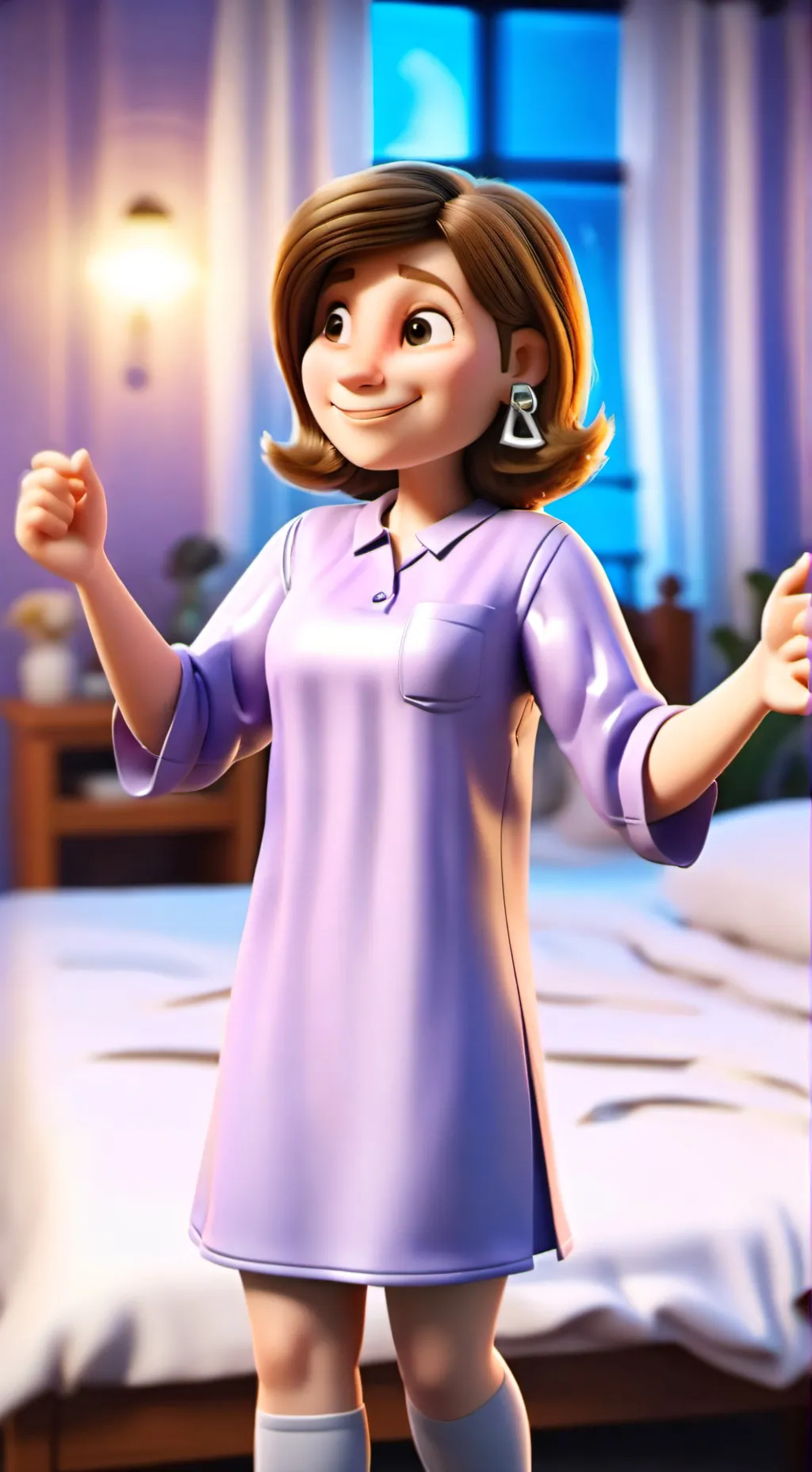 ai character: Peppermint Patty  background