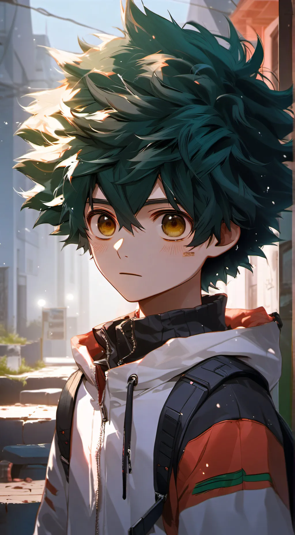 ai character: Deku 🌜 background