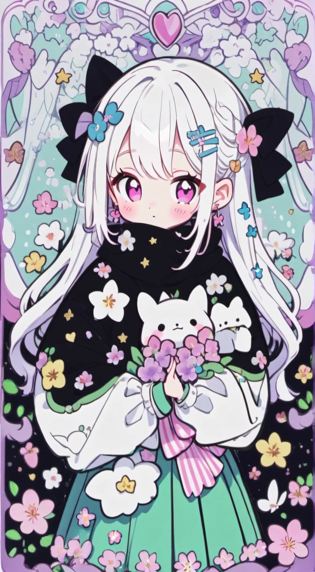 ai character: Fleuria background