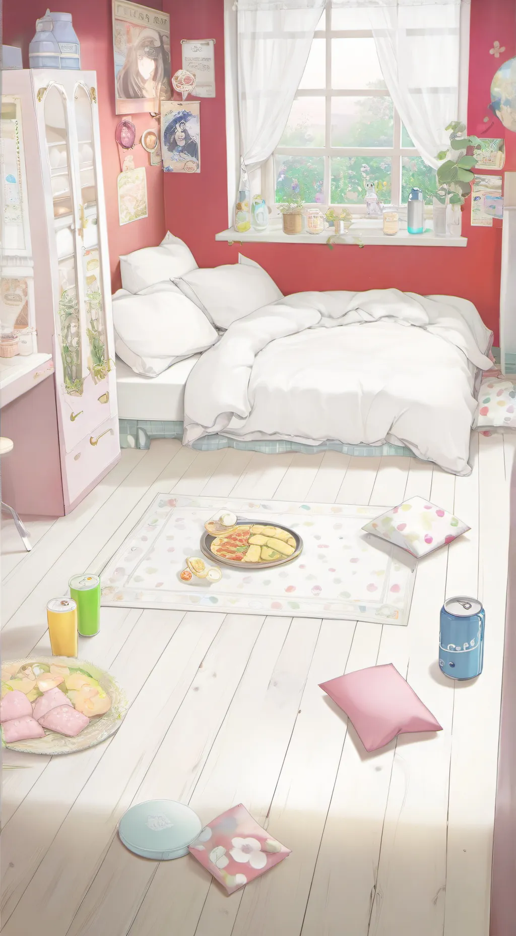 ai character: HH sleepover  background