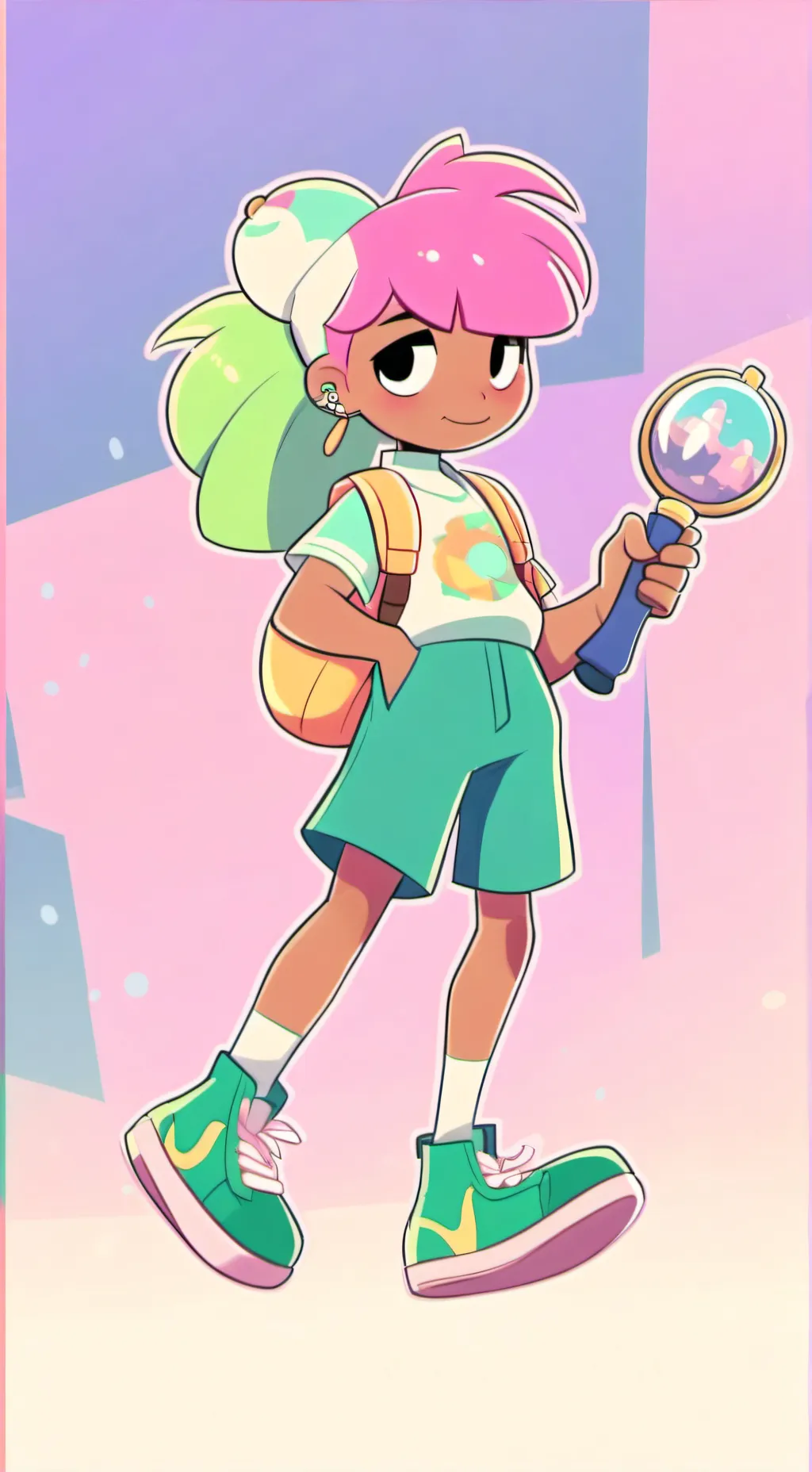 ai character: Vee background