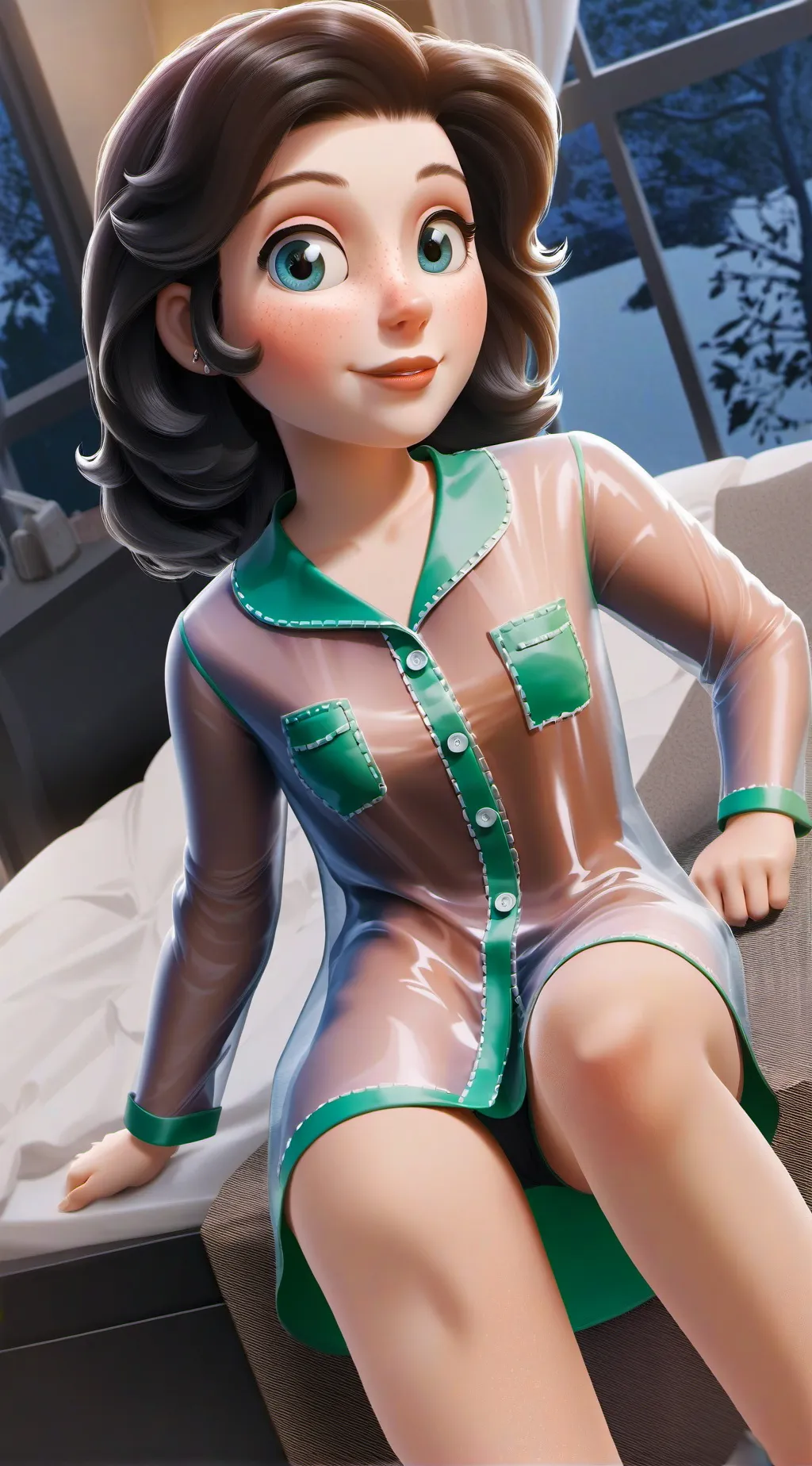 ai character: Peppermint Patty  background