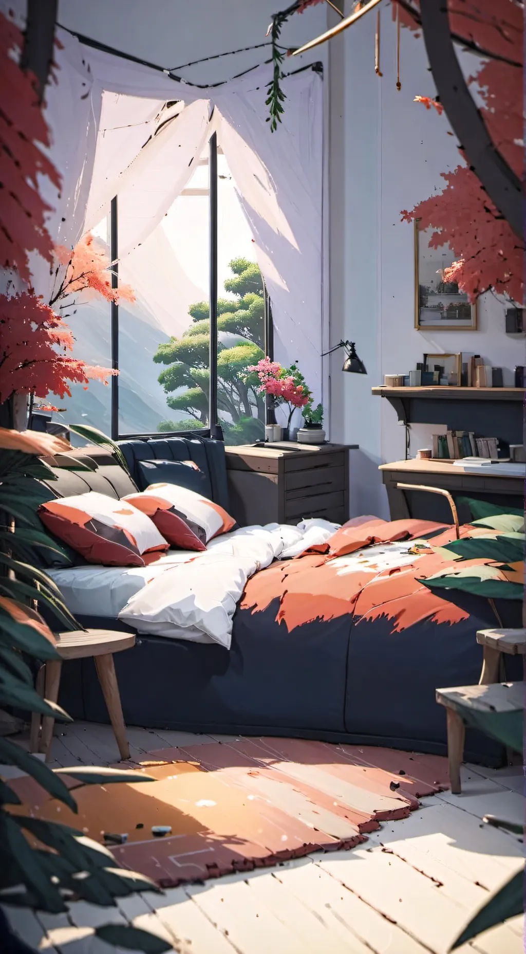ai character: KDH sleepover background