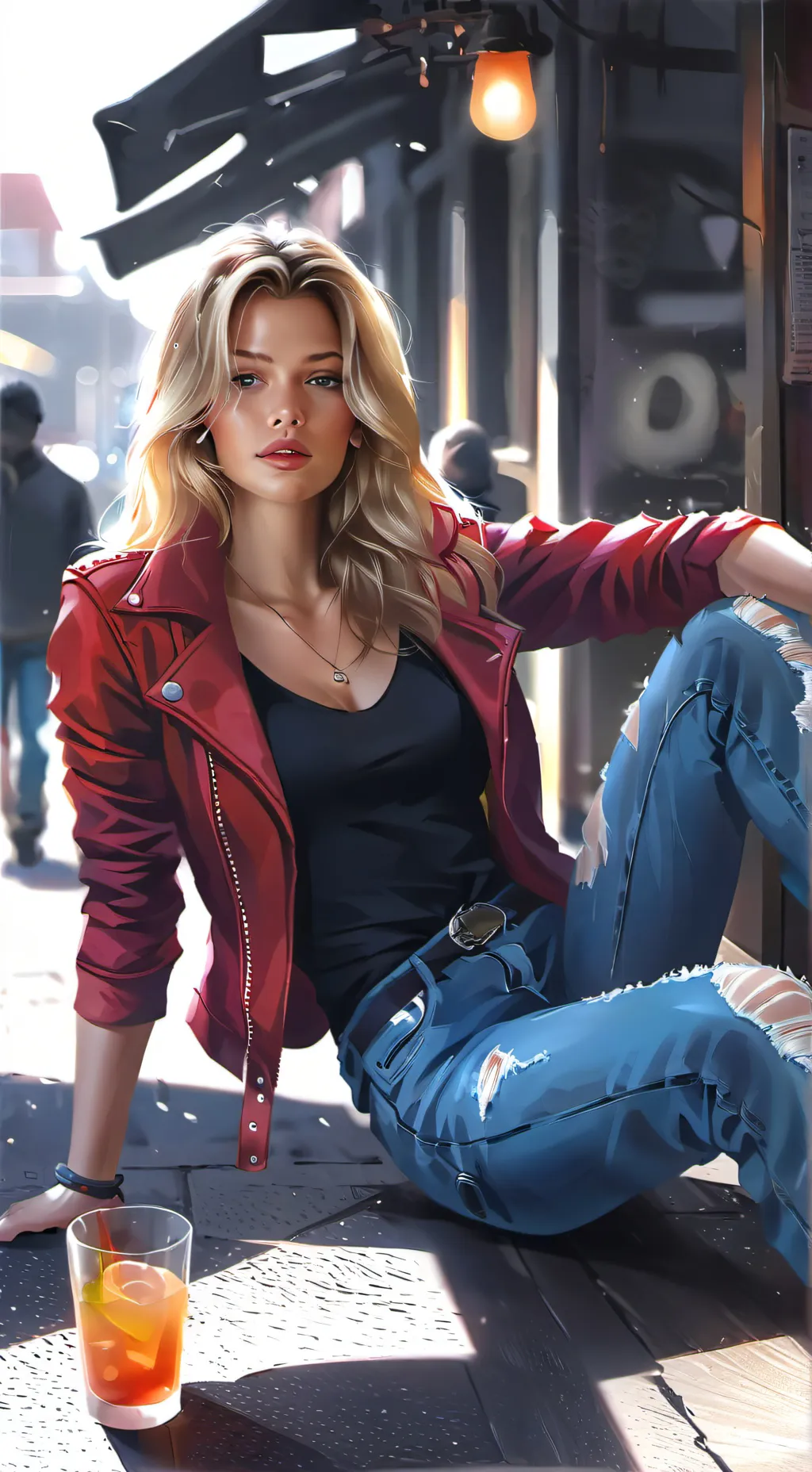 ai character: Luna background