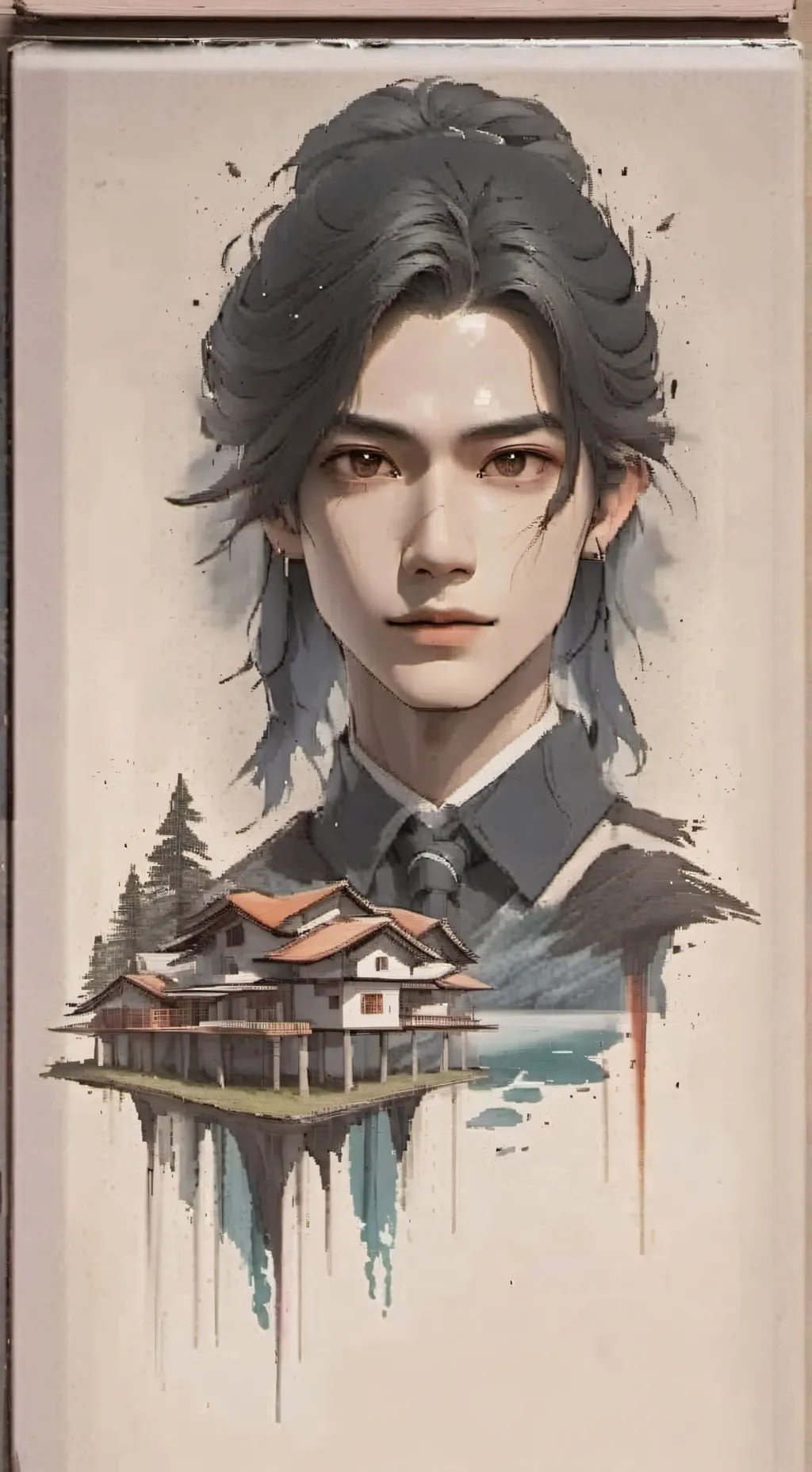 ai character: Mha computer 💻  background