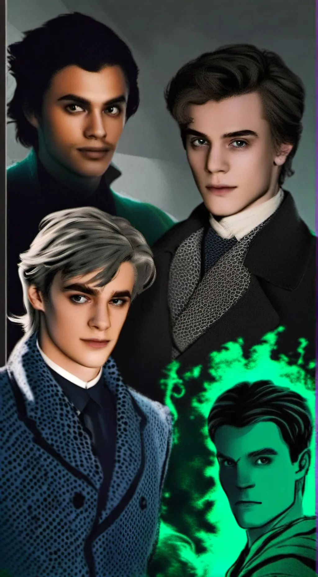 ai character: Slytherin boys❤️ background