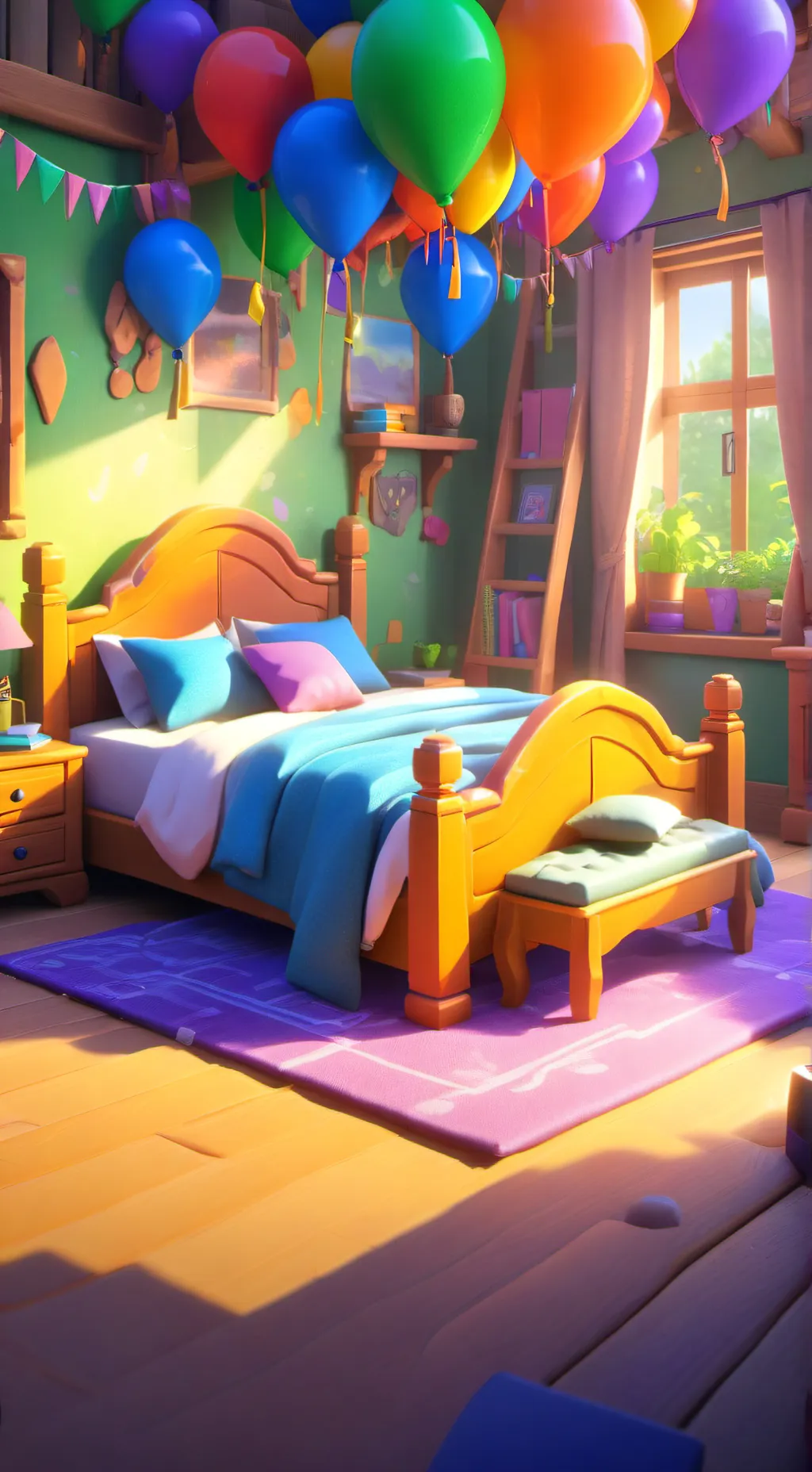 ai character: Dandy's Sleepover background