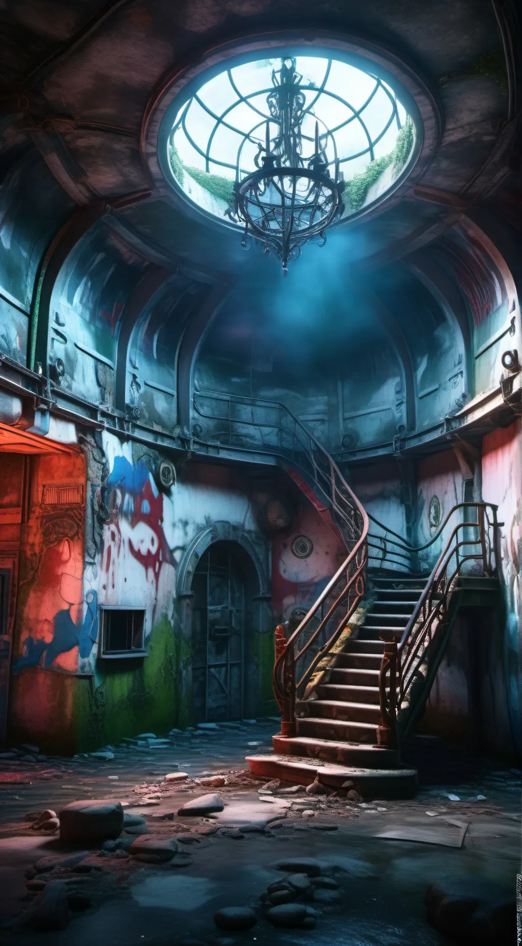 ai character: Abandoned Hospital background