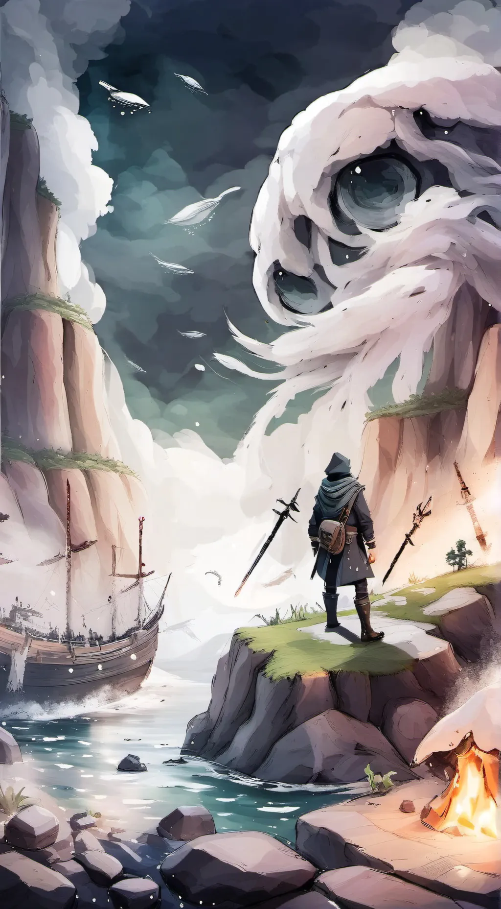 ai character: Dreamsmp squidgame background