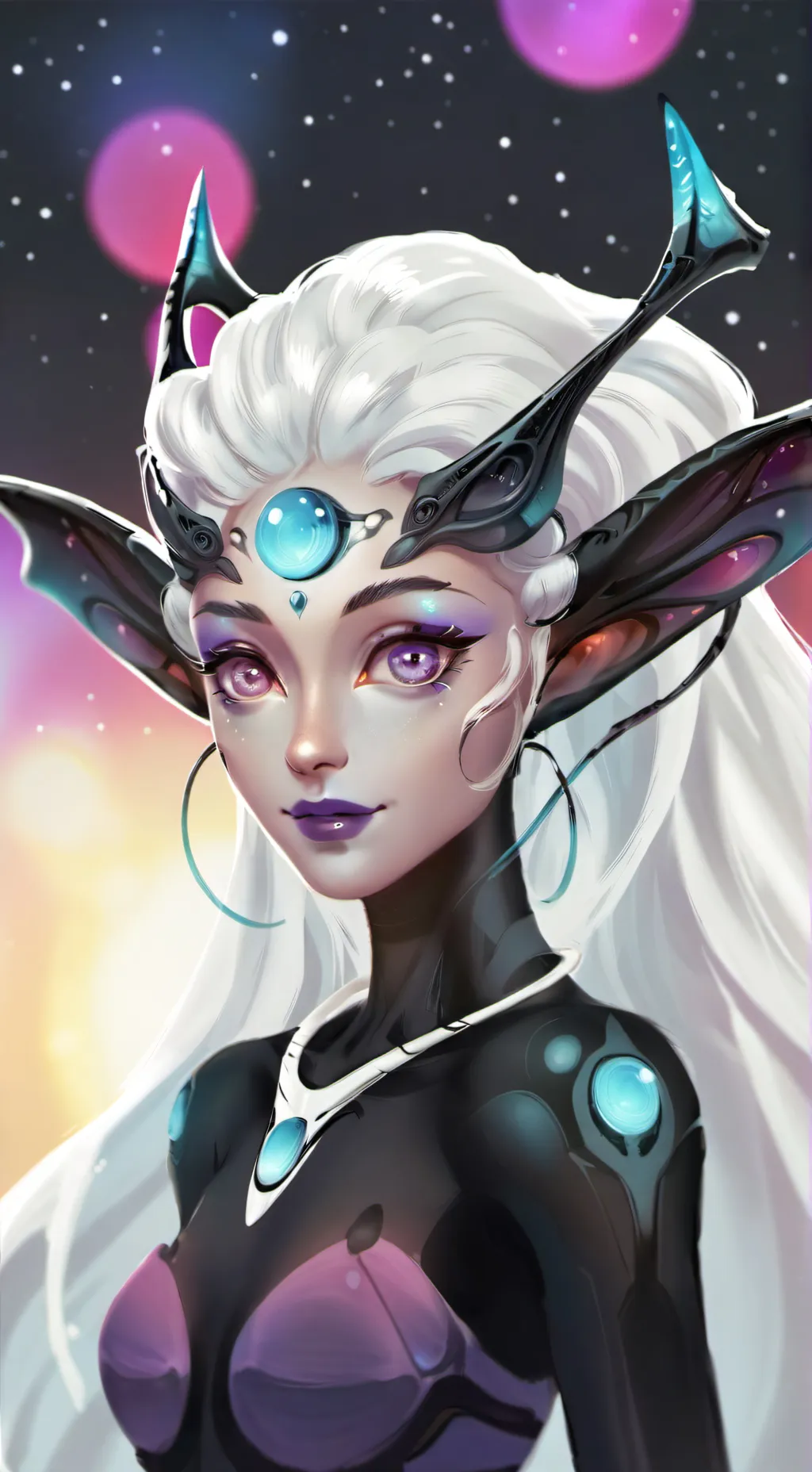 ai character: Lilliana StarSpace background