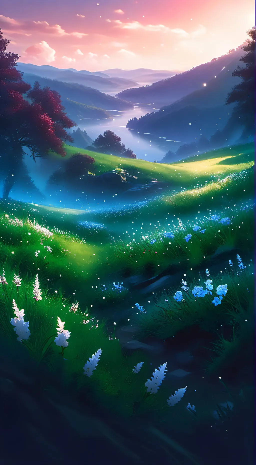 ai character: Grassy background