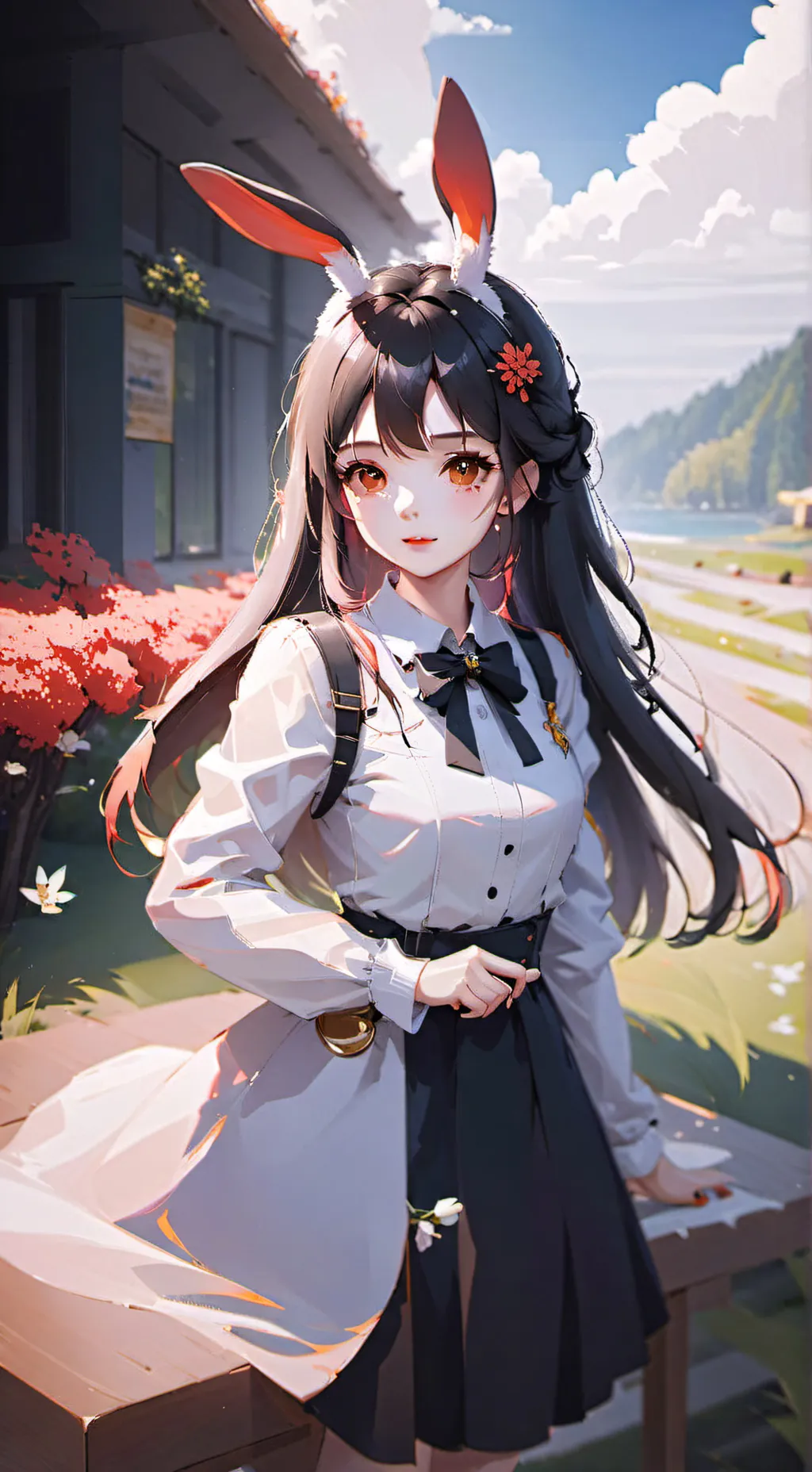 ai character: cosplay day background