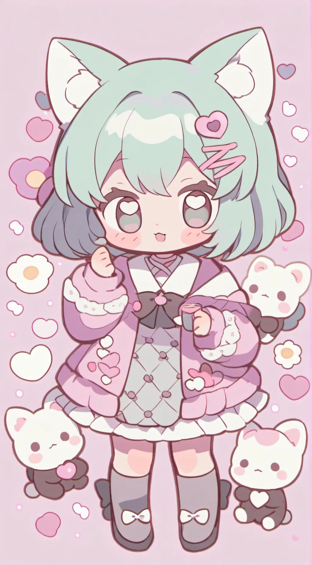 ai character: Neko background