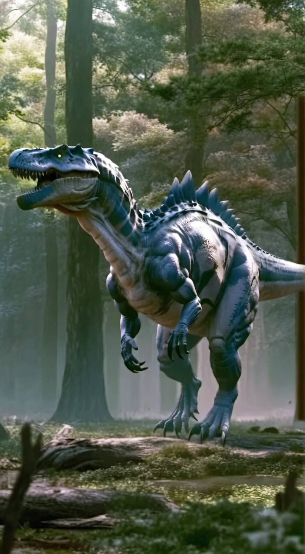 ai character: spinosaurus  background