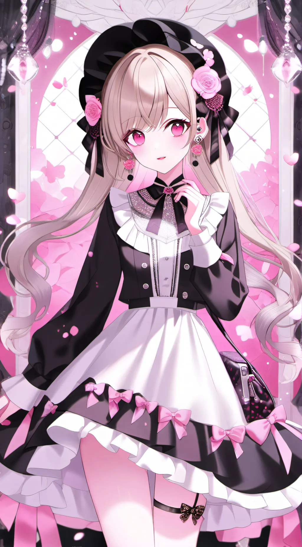 ai character: Hinata Sakura background