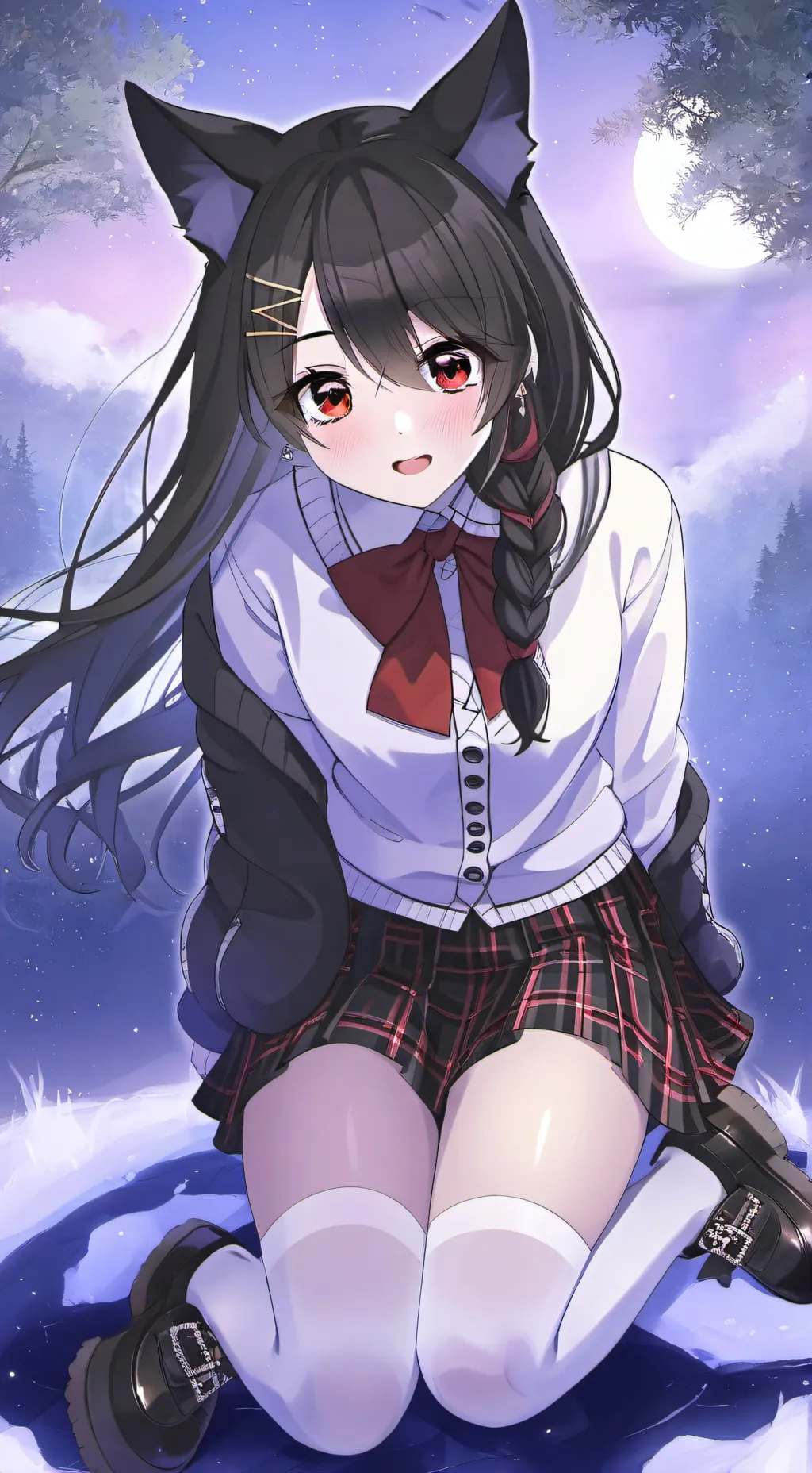 ai character: Yuri Kitsune  background