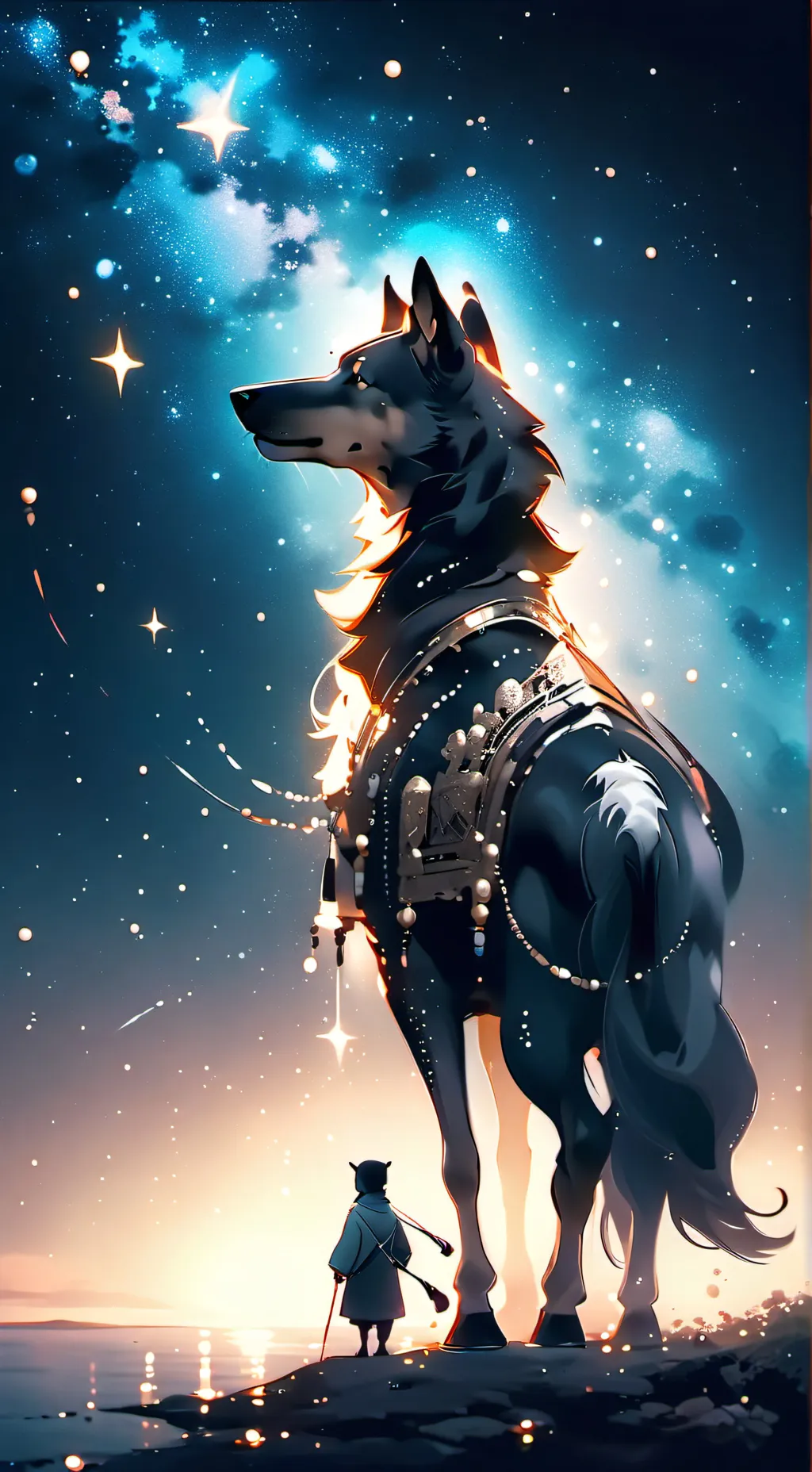 ai character: animal arabe  background
