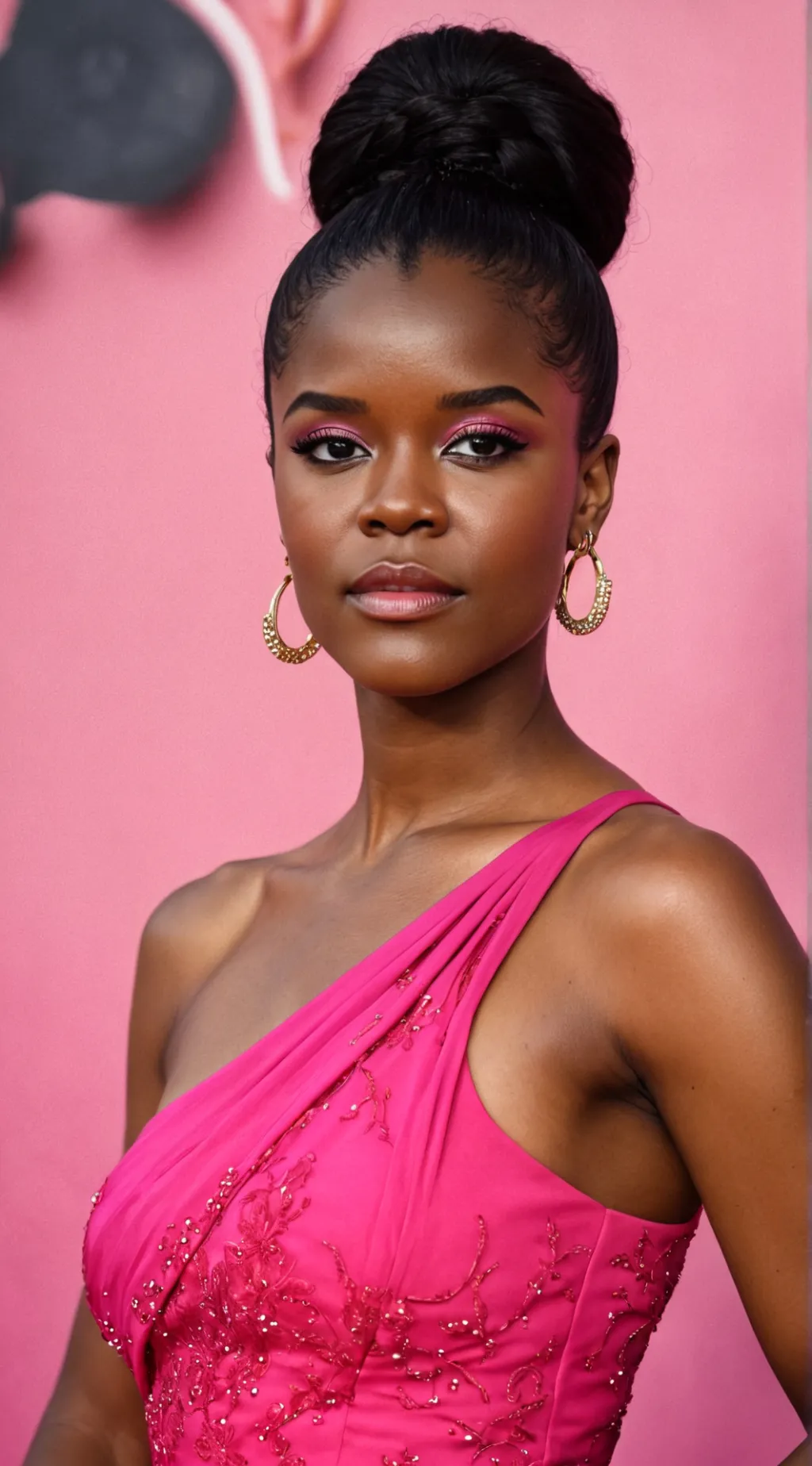 ai character: Letitia  Wright background