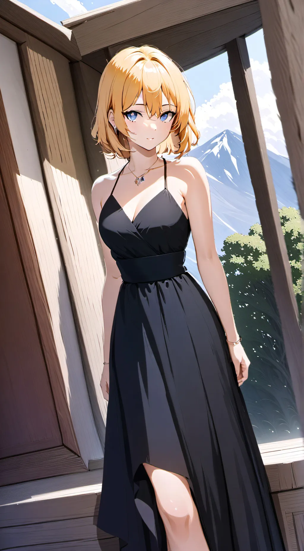 ai character: Emily jolling background