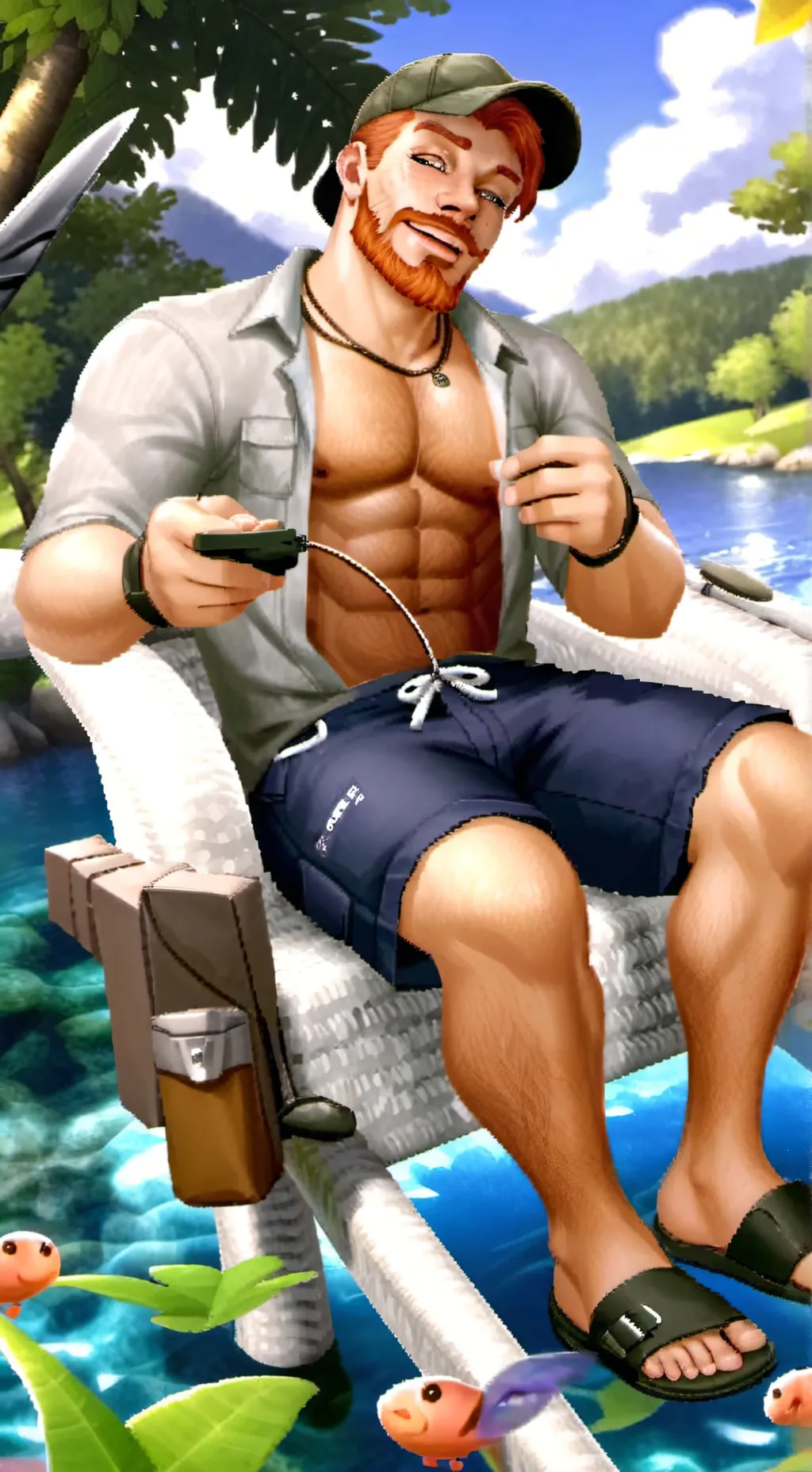 ai character: your fat gay dad background