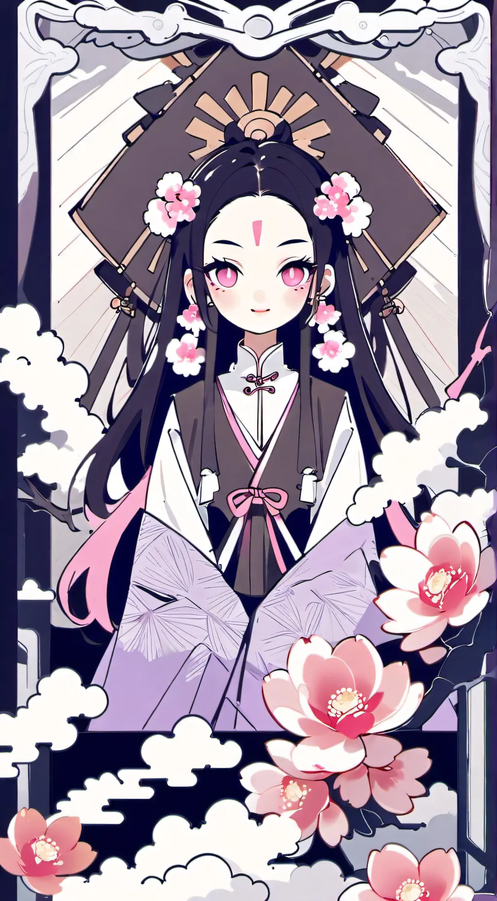 ai character: Kny Nueva Cazadora background