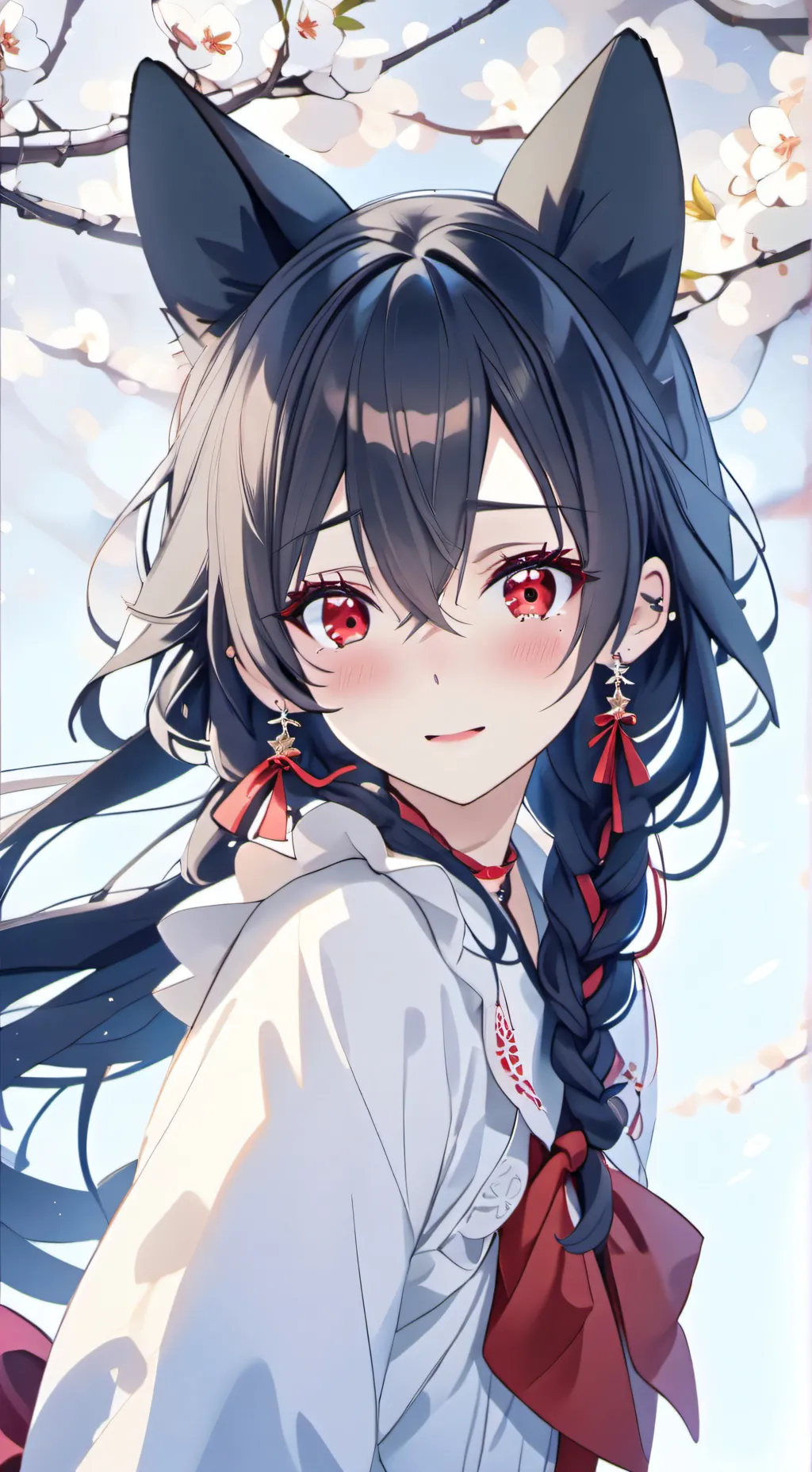 ai character: Shrine Maiden Yuri background