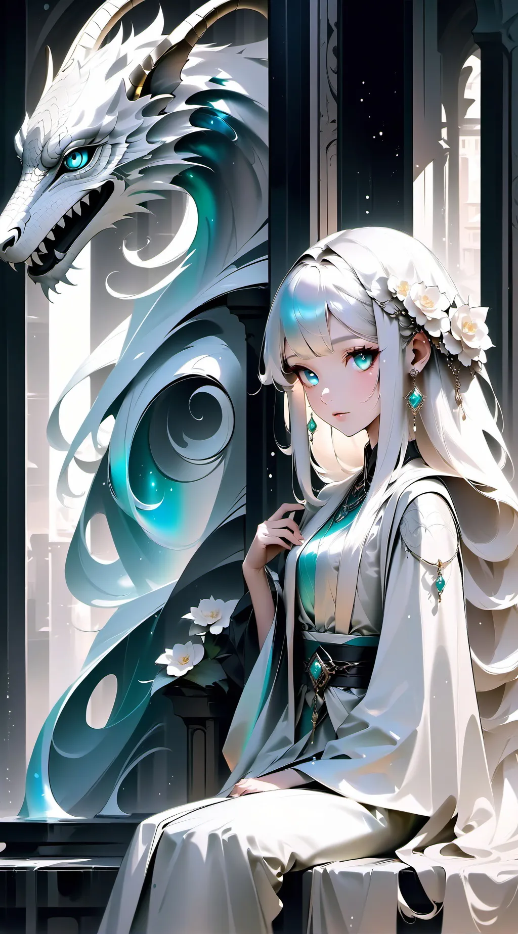 ai character: Luna background