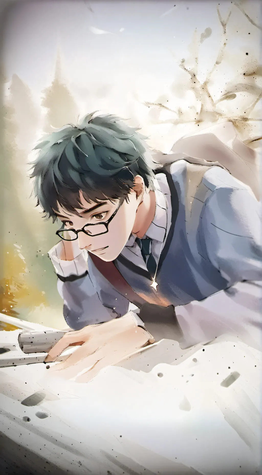 ai character: Benjamin🤎 background