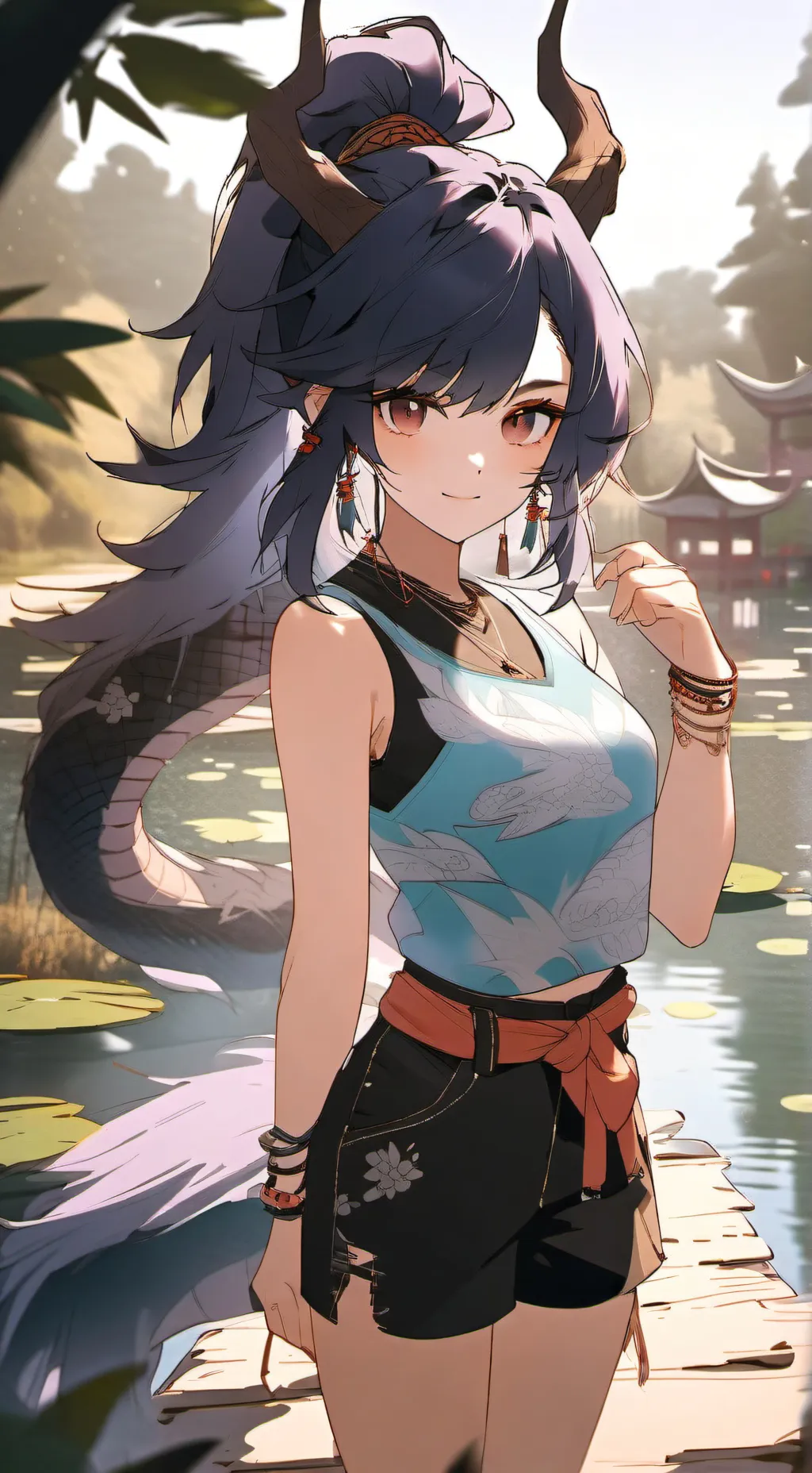 ai character: Lamis Rueka  background
