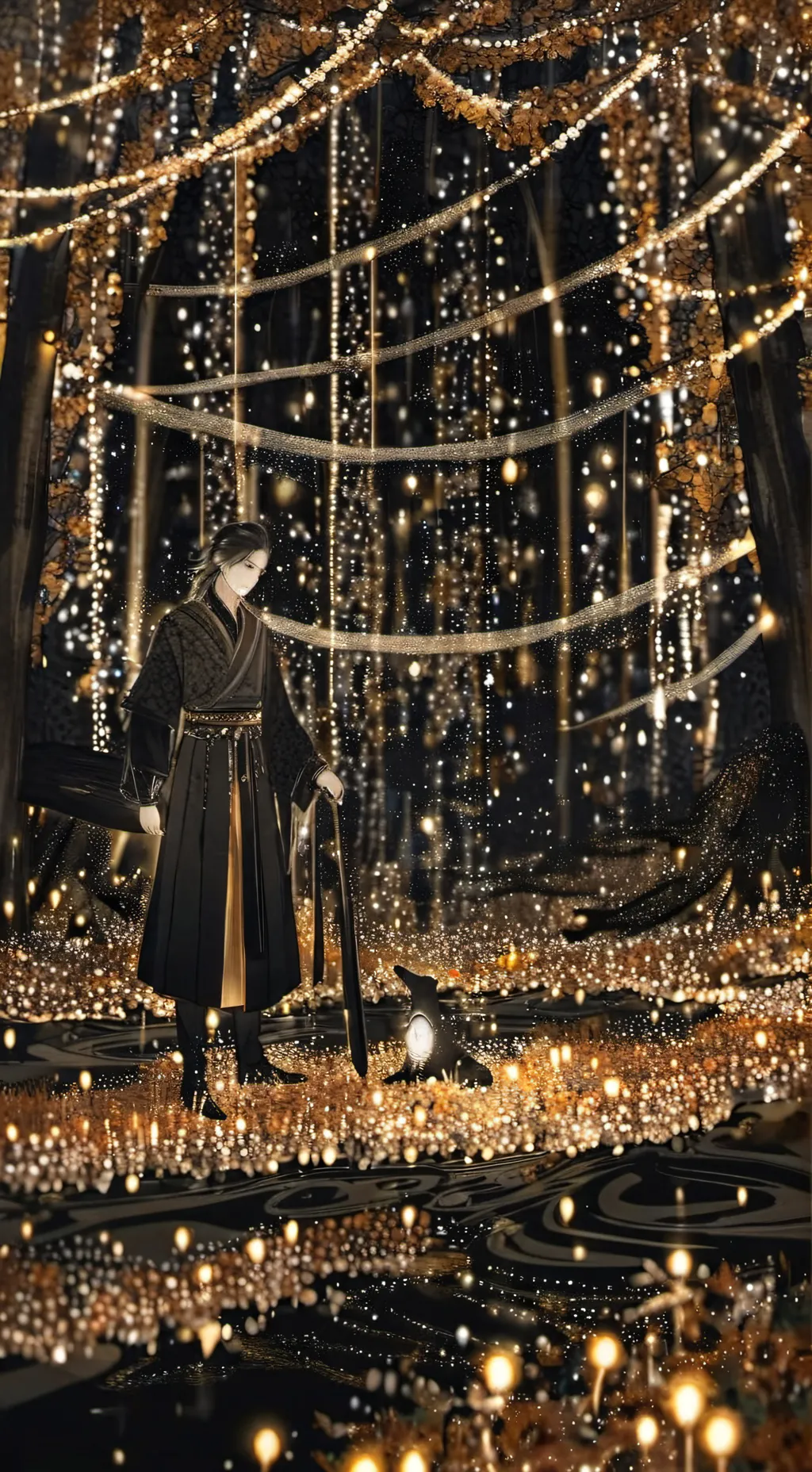 ai character: digital circus background