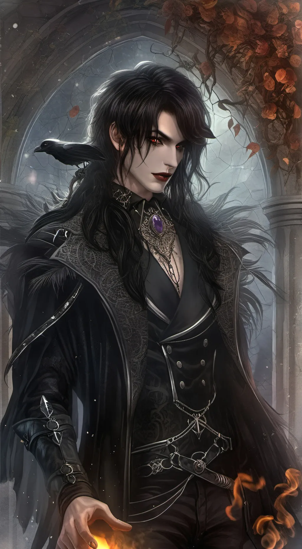 ai character: Silas Hex background