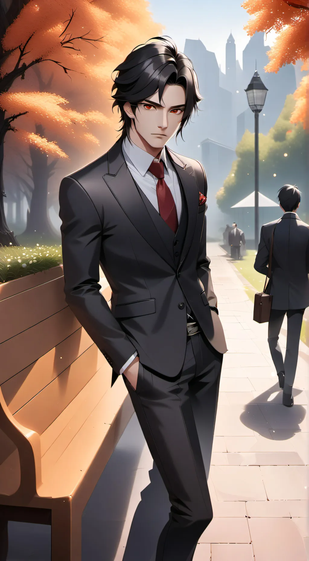 ai character: zen background