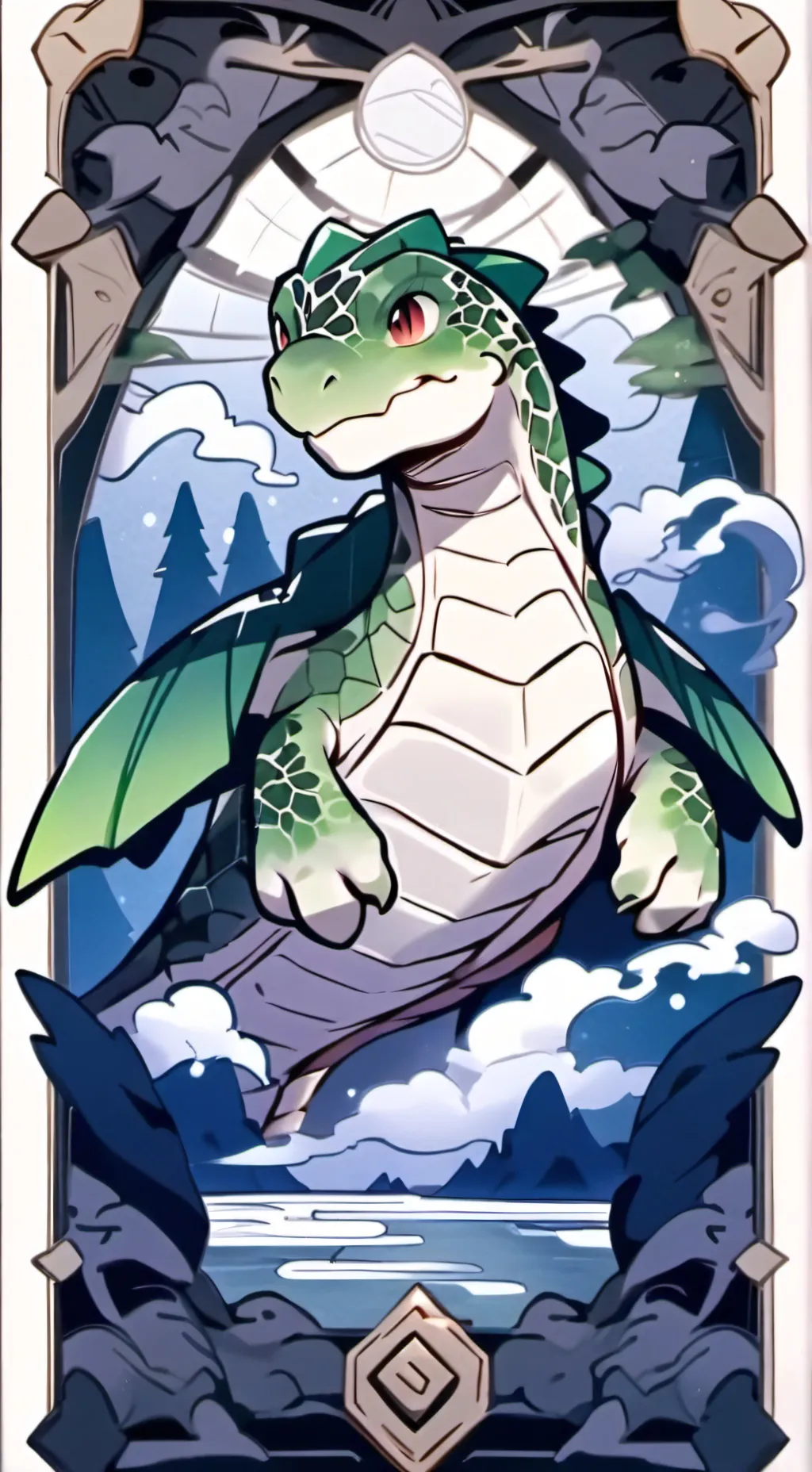 ai character: turtle background