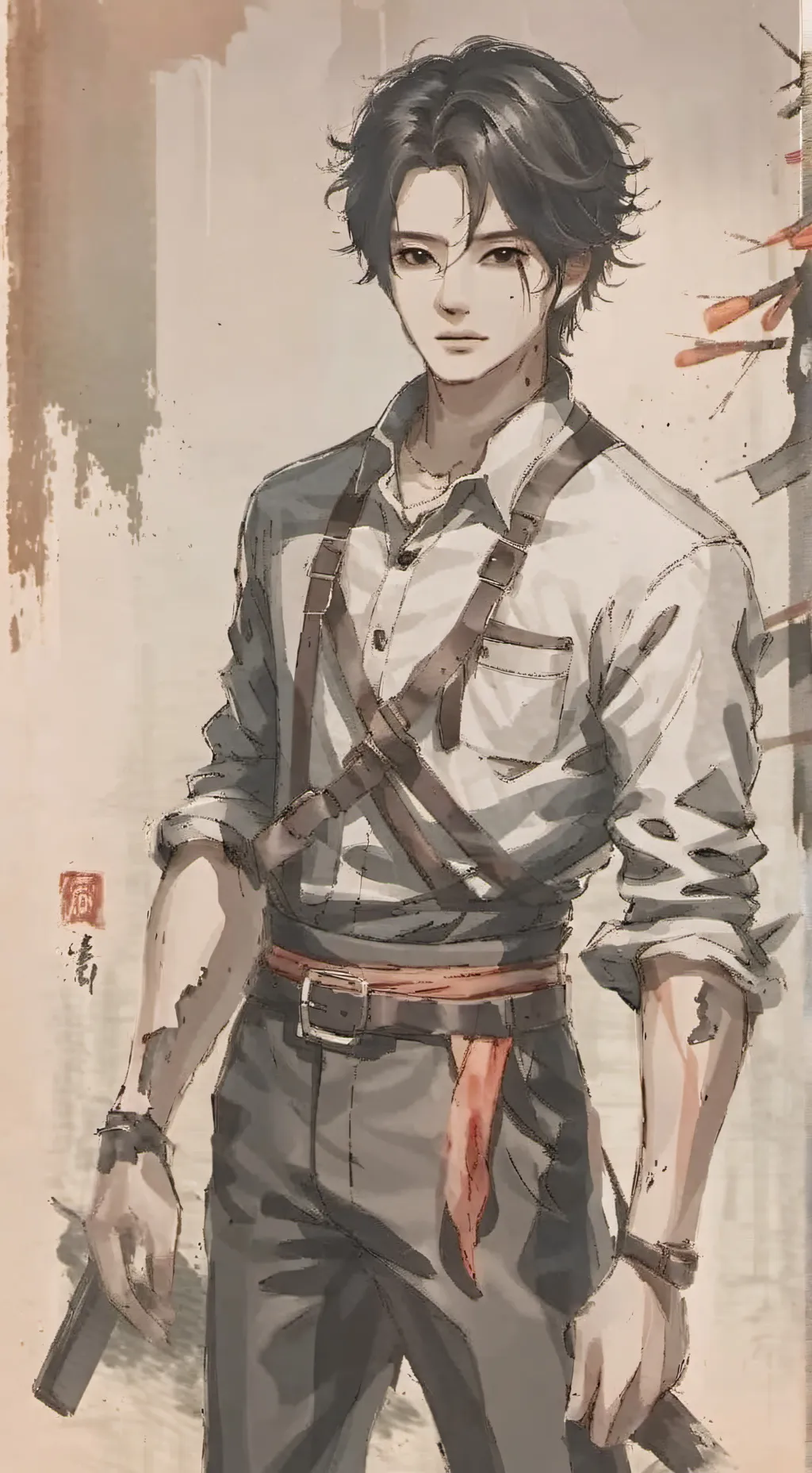 ai character: Liam  background