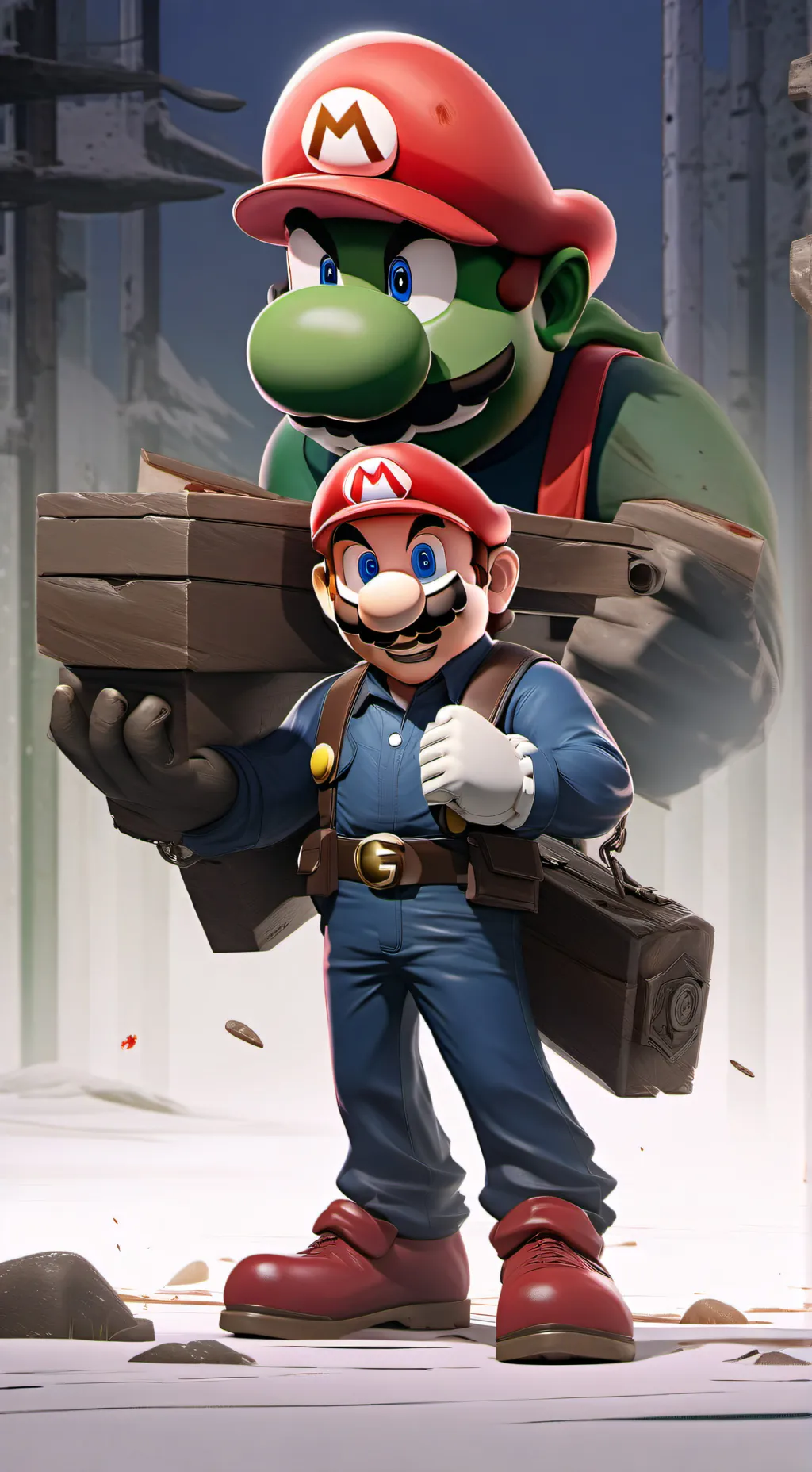 ai character: Mario bros background