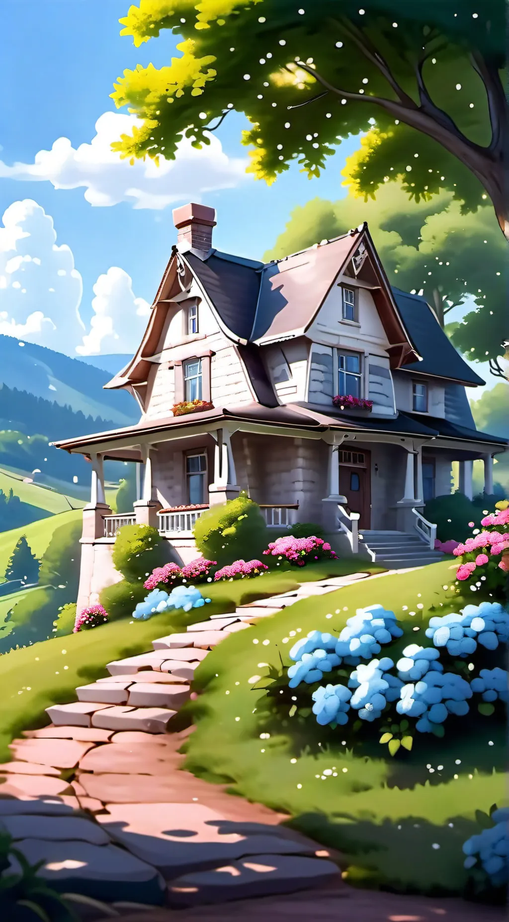 ai character: pompier  background