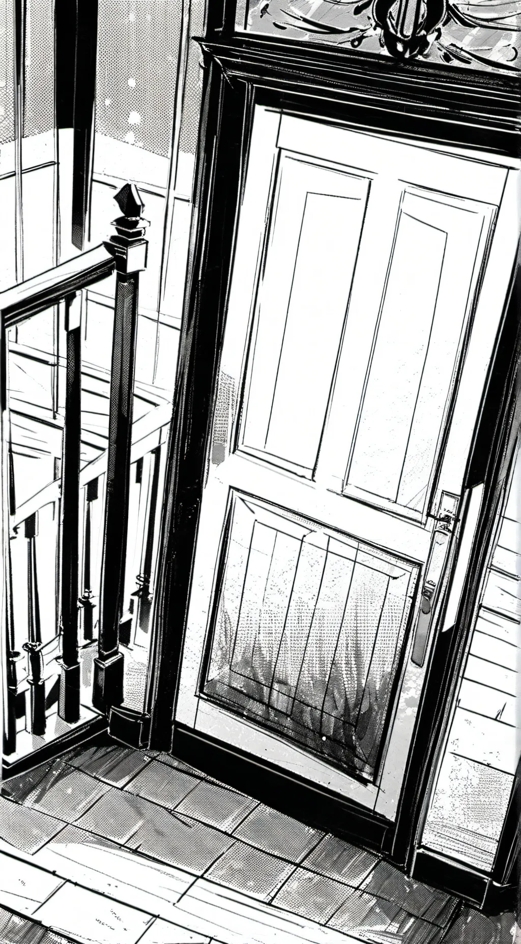 ai character: Door background