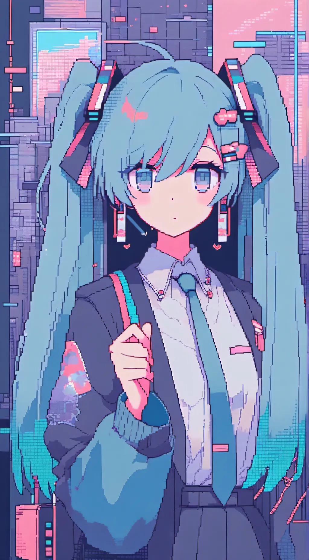 ai character: ~Miku~ background