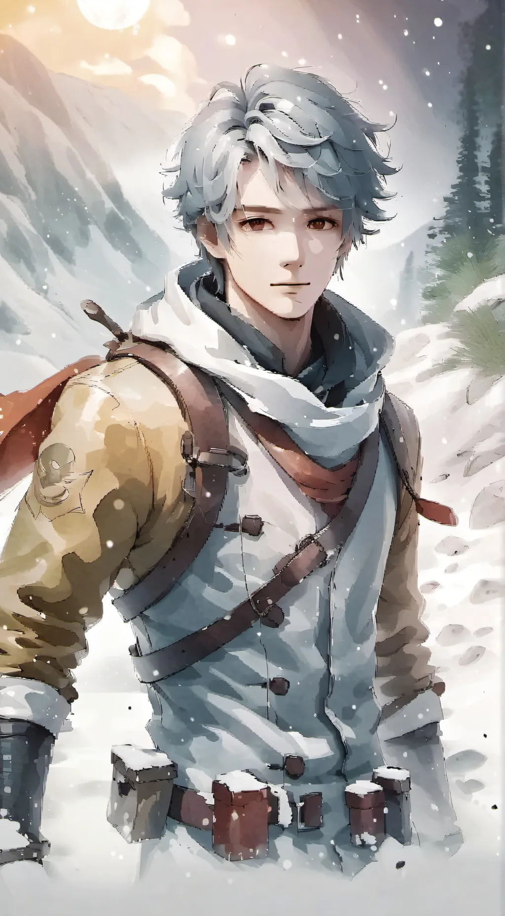 ai character: frio background