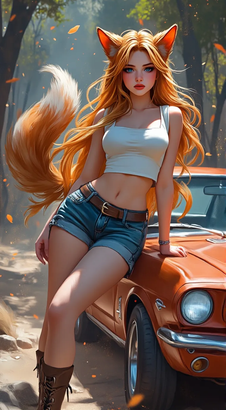 ai character: Foxxy Roxxy background