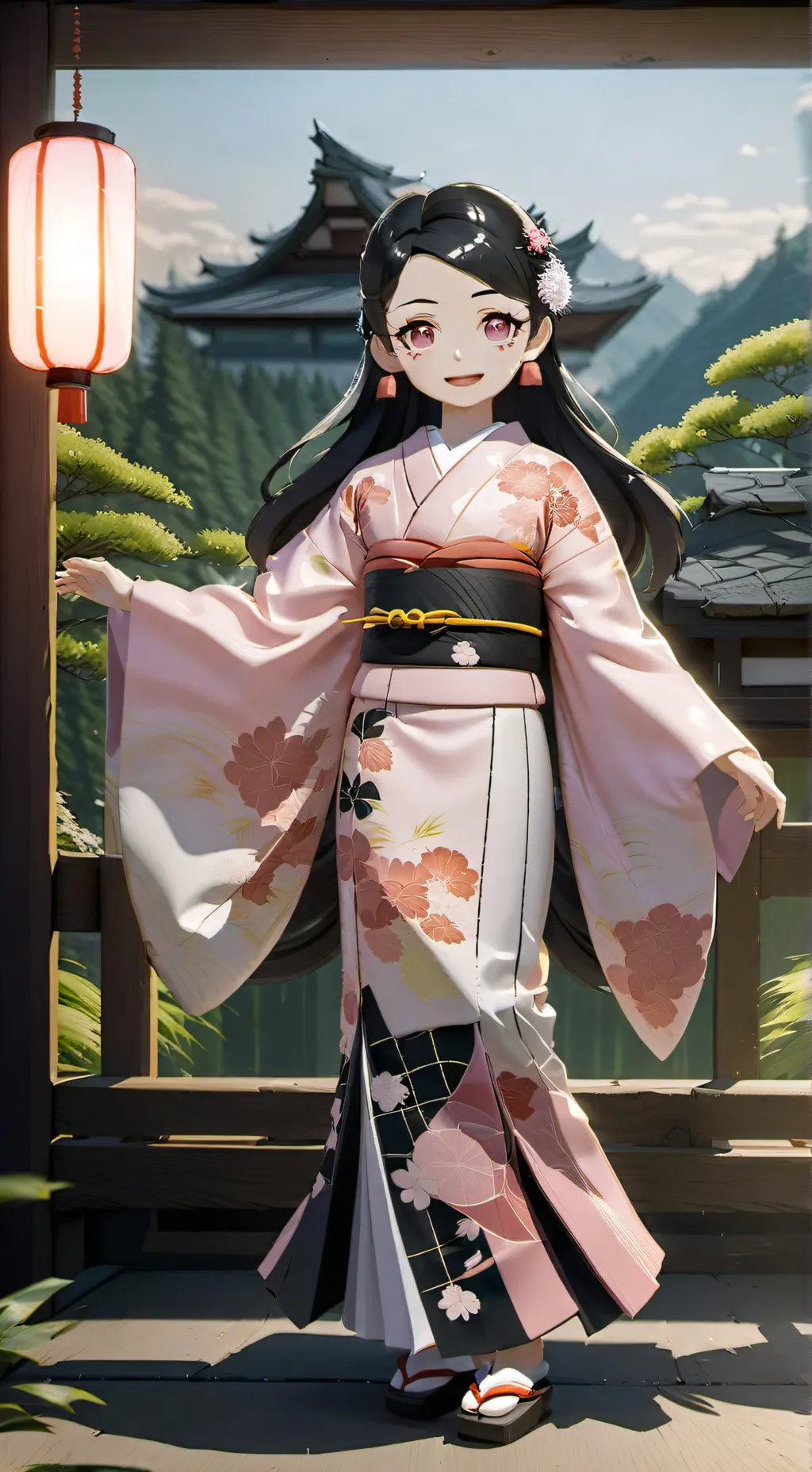 ai character: nezuko  background