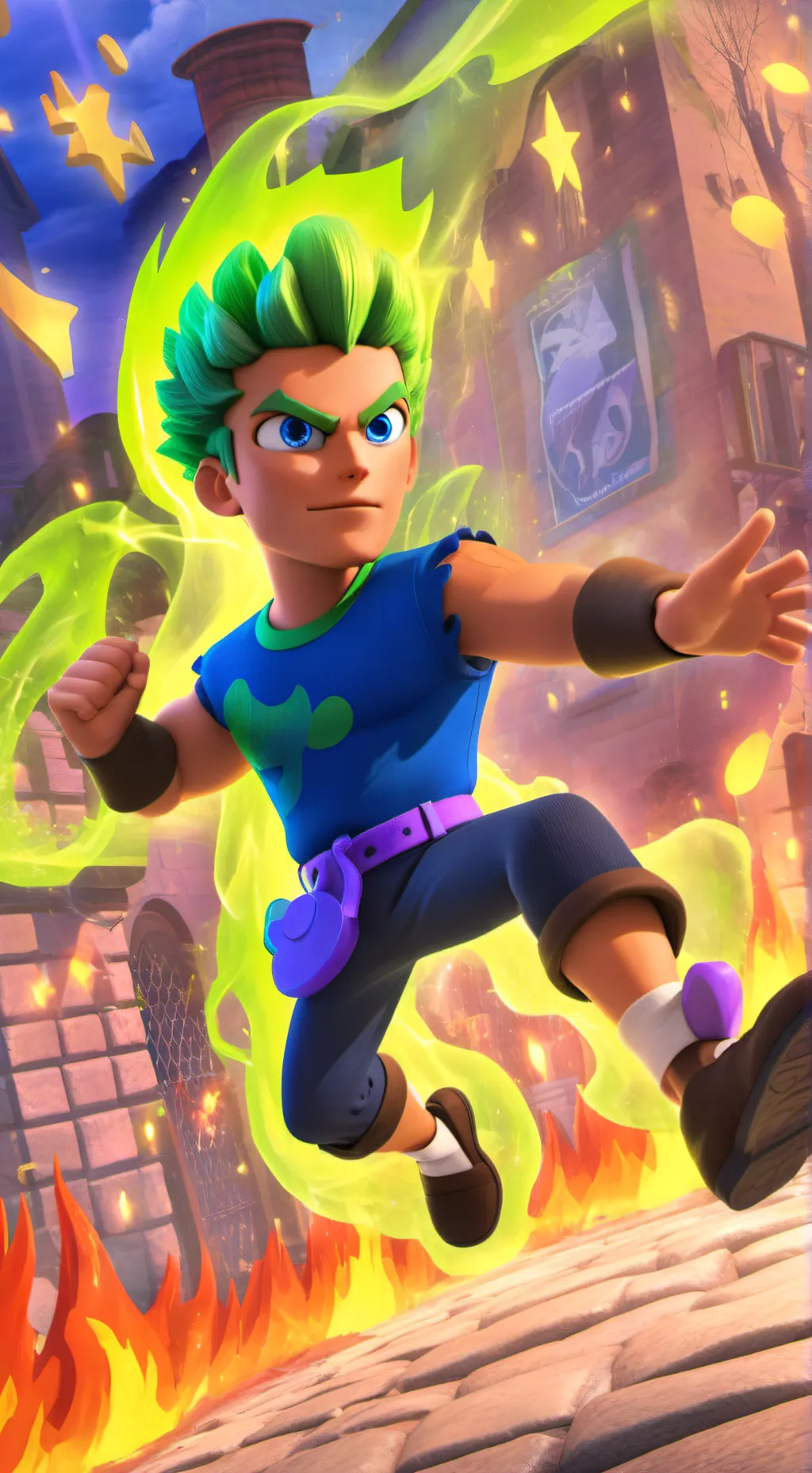 ai character: Midoriya future background