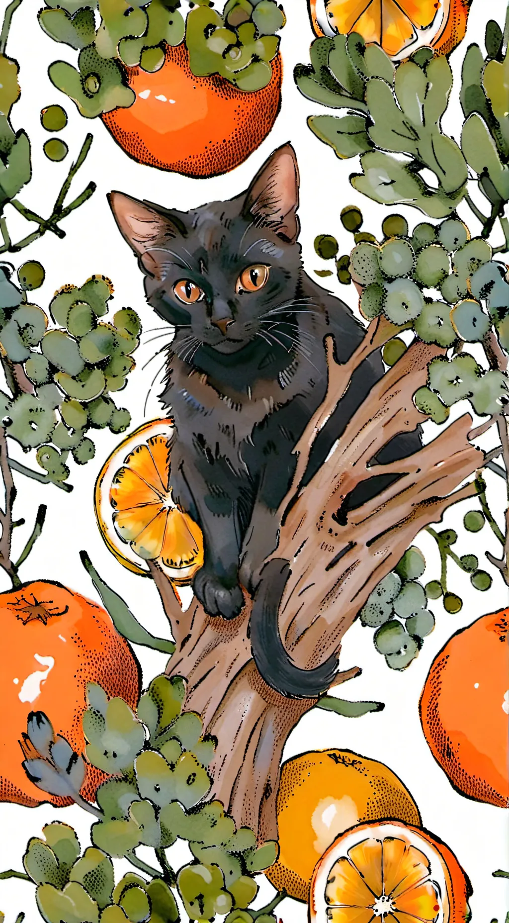 ai character: cat background